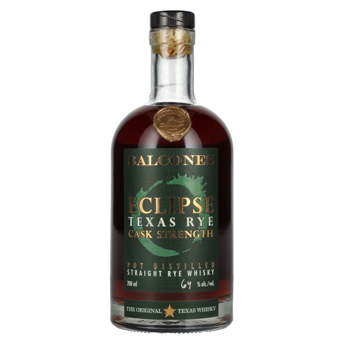 Balcones ECLIPSE TEXAS RYE Cask Strength Rogge Whisky 64% Vol. 0,7l