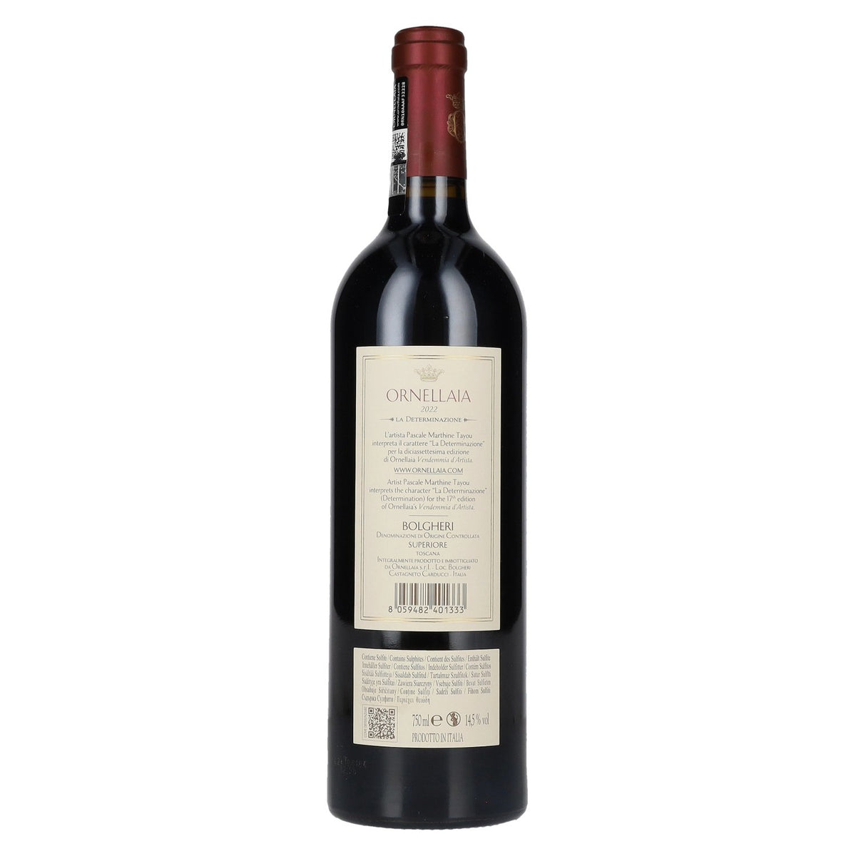 Ornellaia La Determinazione Bolgheri Superiore DOC 2022 14.5% ABV 0.75 l