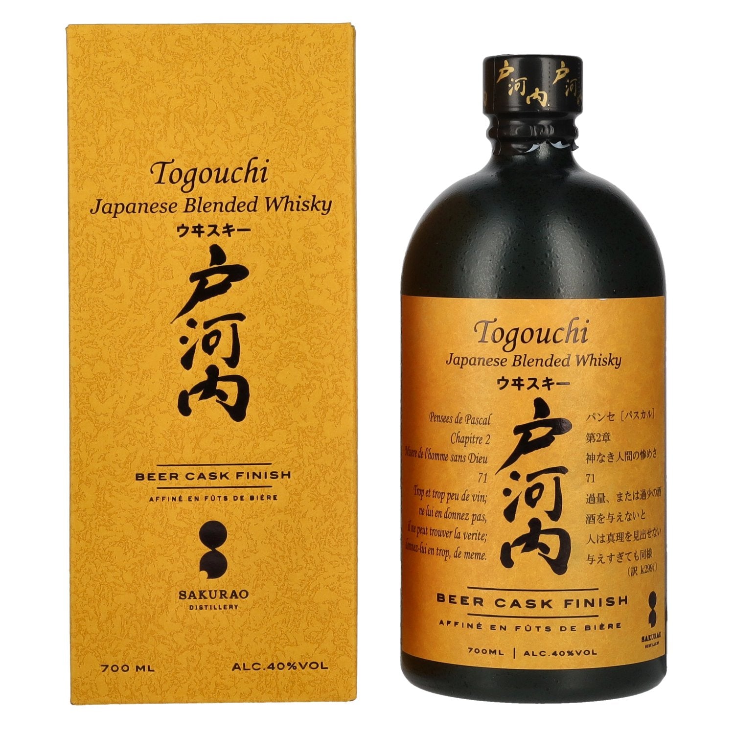 Togouchi Japanese Blended Whisky Beer Cask Finish 40% Vol. 0,7l in gift box