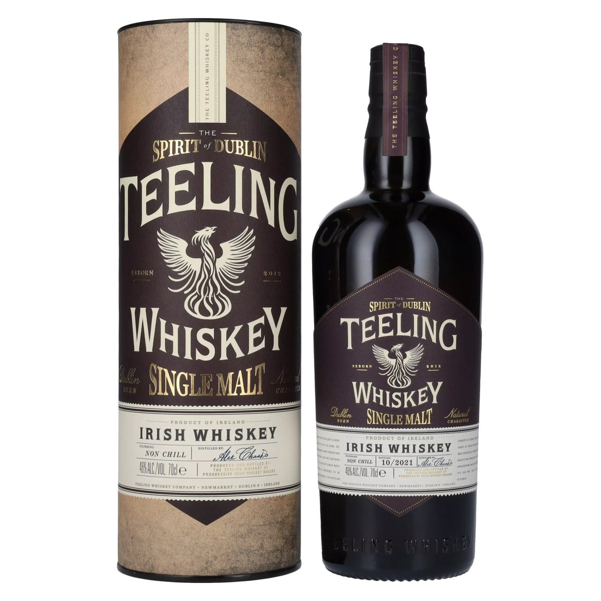 Teeling Whiskey SINGLE MALT Irish Whiskey 46% ABV 0.7l in a gift box