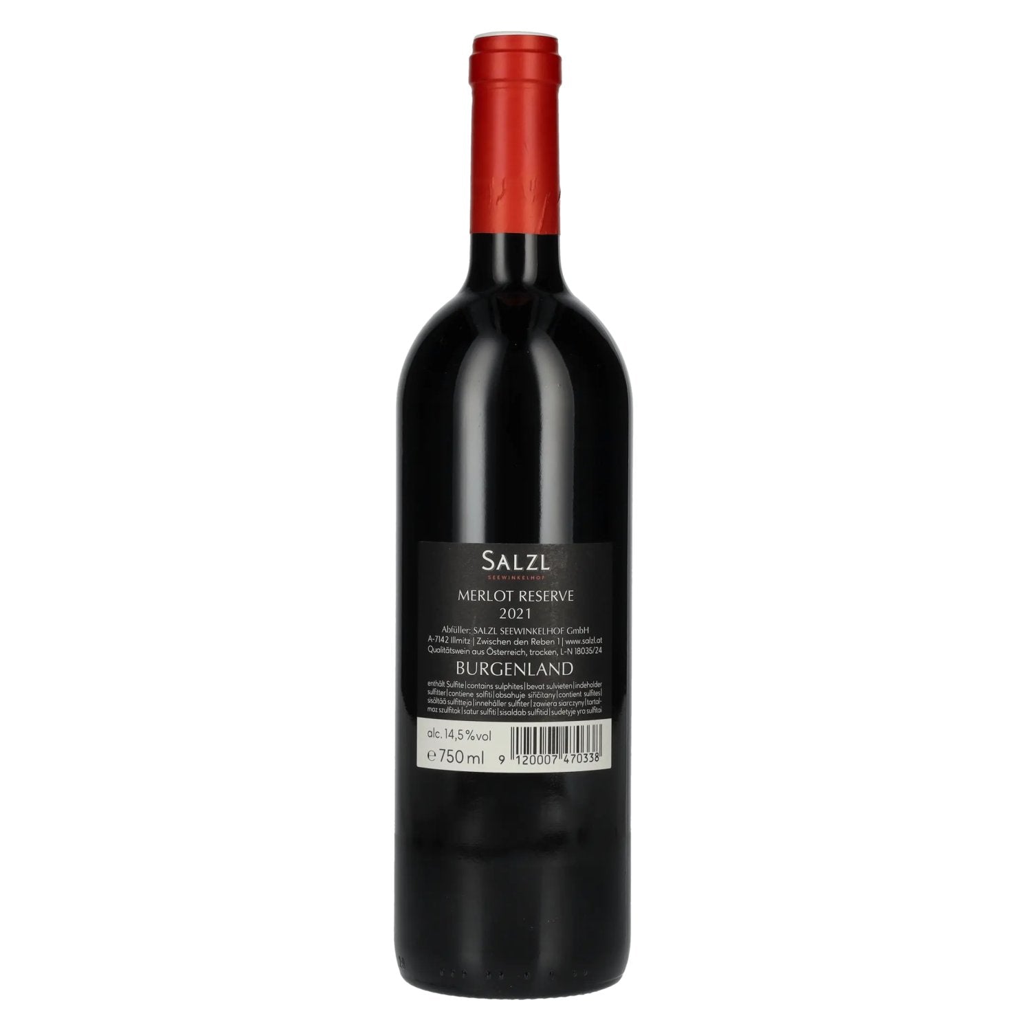 Salzl Merlot Réserve 2021 14,5% Vol. 0,75l