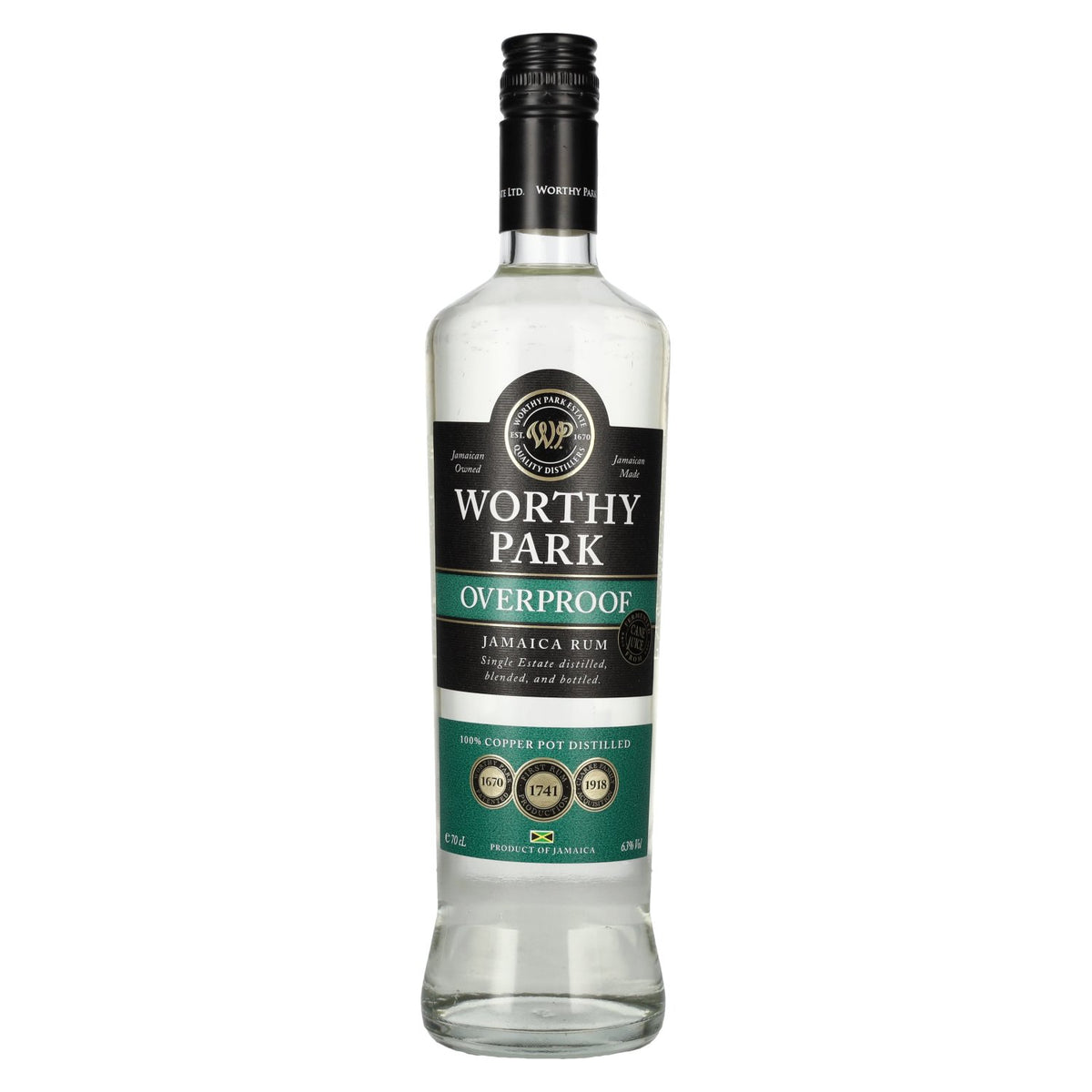 Rum-Bar Worthy Park Estate Rhum blanc premium suralcoolisé 63 % vol. 0,7 l