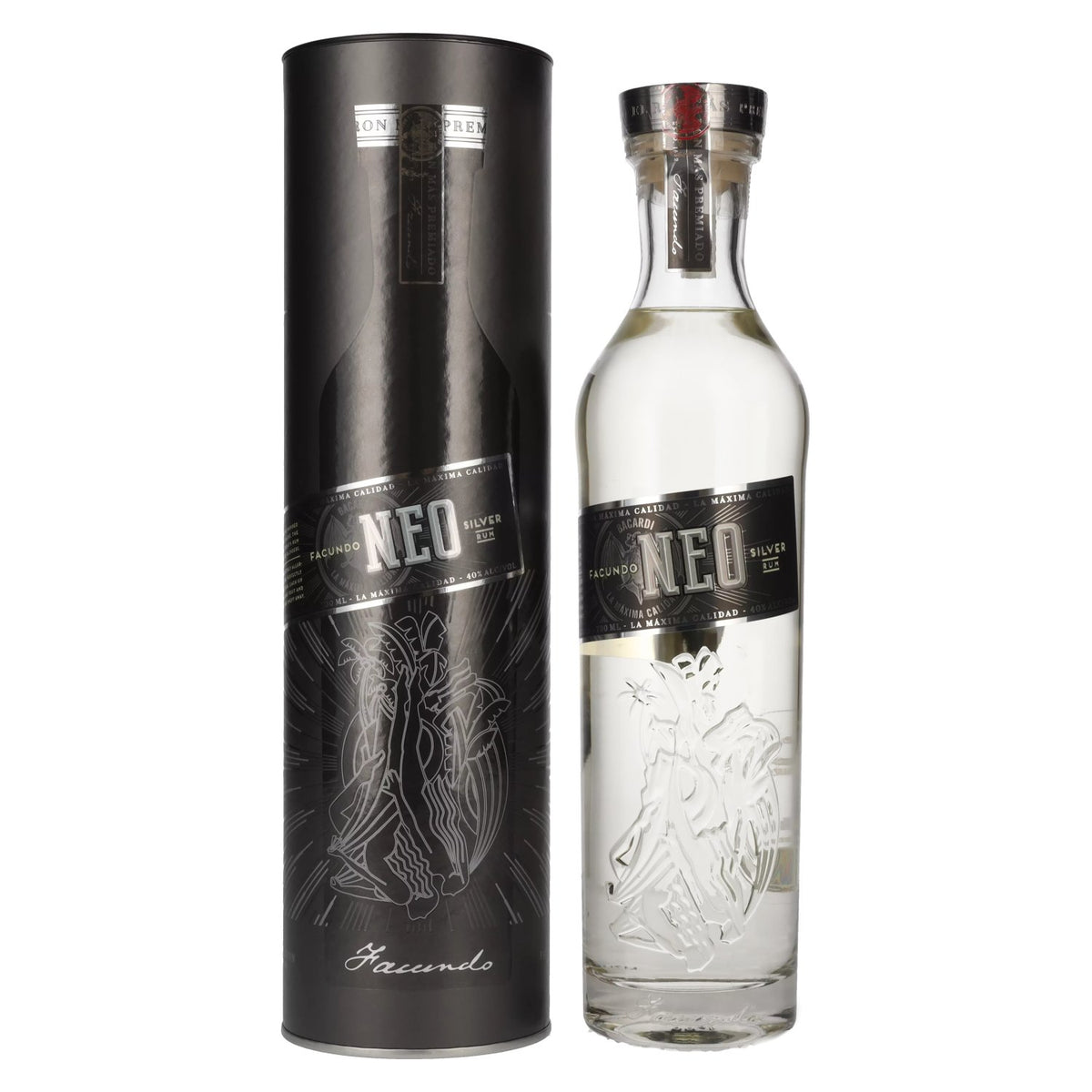 Rhum Facundo NEO Silver 40 % vol., 0,7 l, dans un coffret cadeau