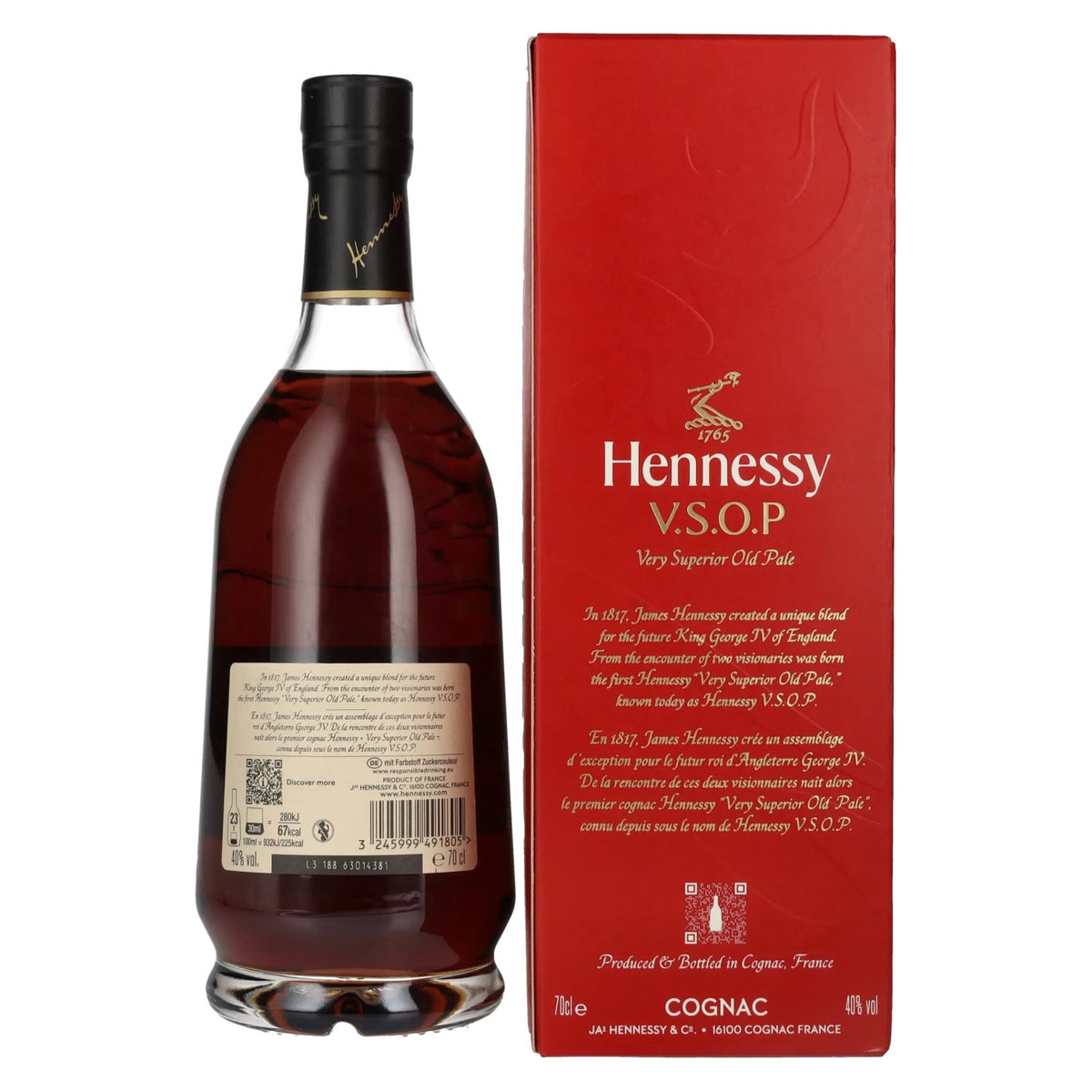 Hennessy V.S.O.P. cognac 40% vol. 0,7 l in geschenkverpakking