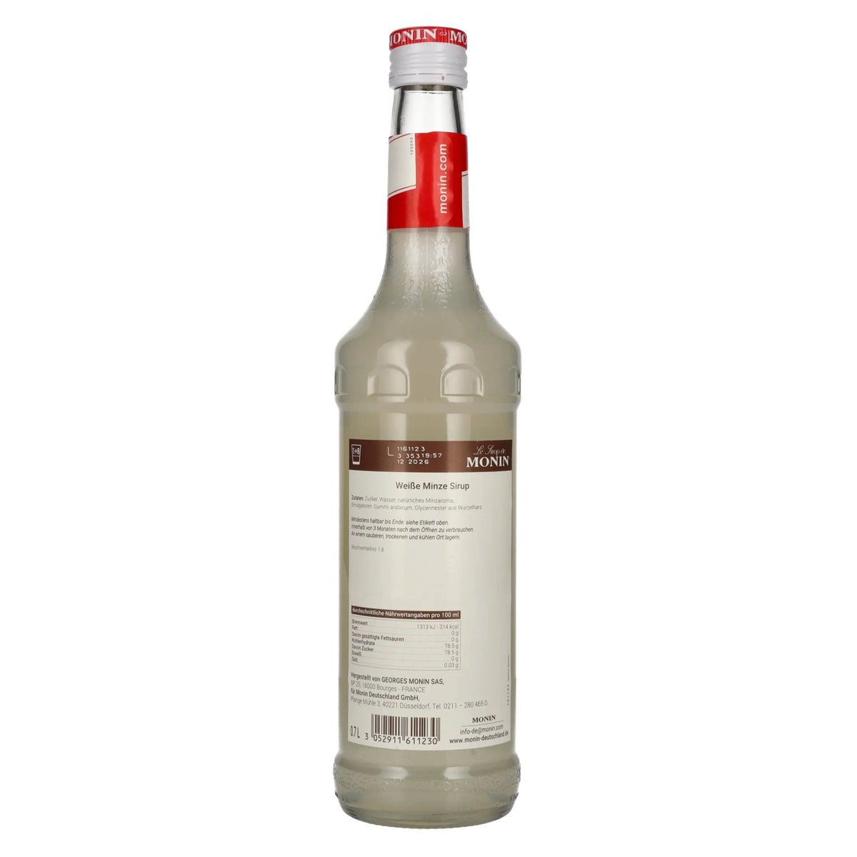 Monin-siroop WITTE MUNT 0,7 l