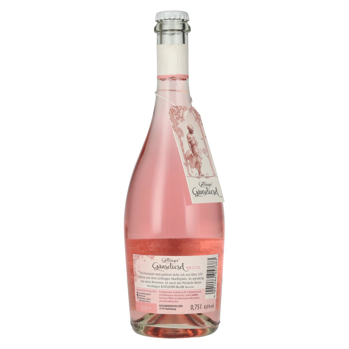 Katlenburger Göttinger Gänseliesel Rhabarber Secco 8% Vol. 0,75l