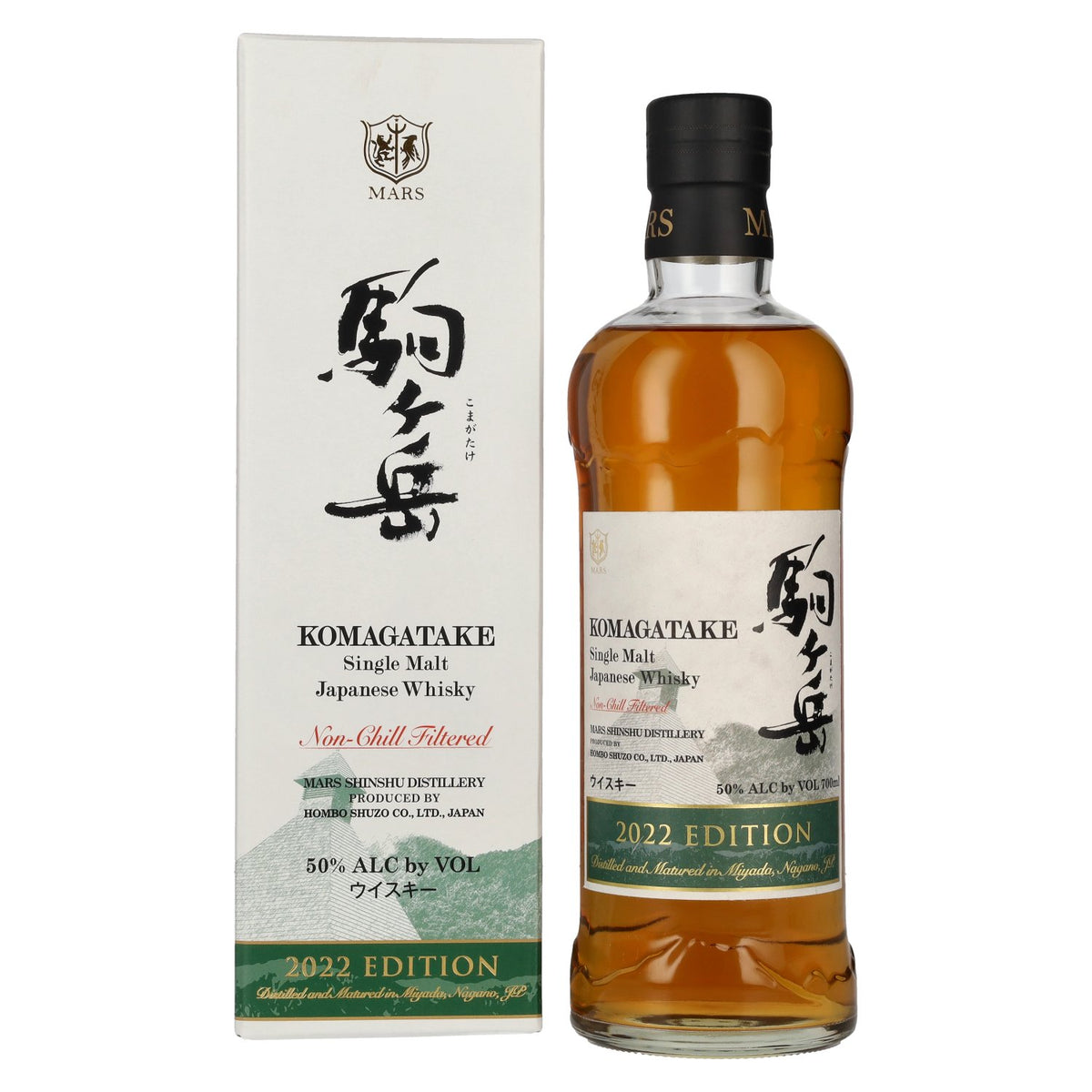 Mars KOMAGATAKE Single Malt Japanese Whisky Limited Edition 2022 50% vol. 0,7l en coffret cadeau