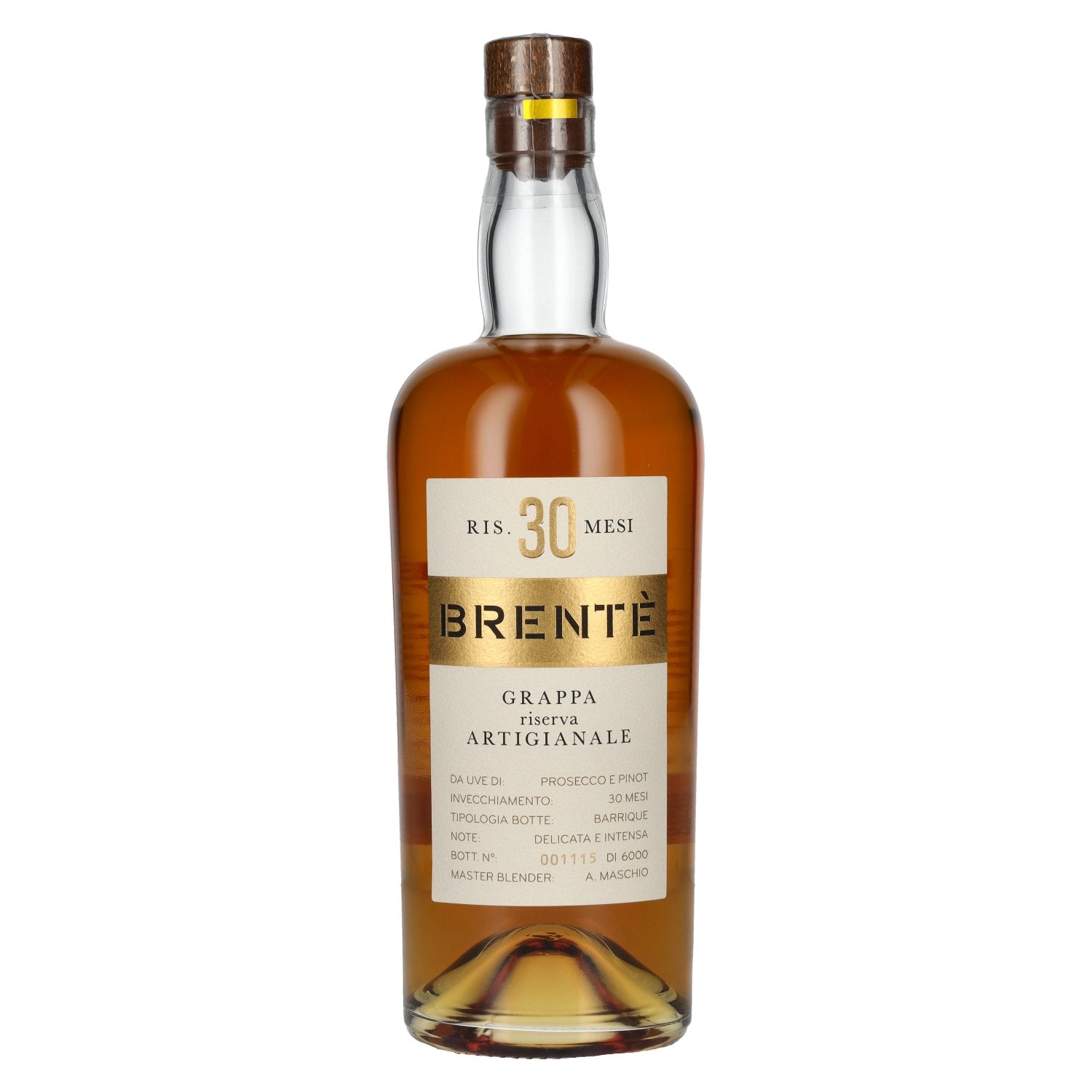 Beniamino Maschio 30 Mesi BRENTÈ Grappa Riserva Artigianale Barrique 42% Vol. 0,7l