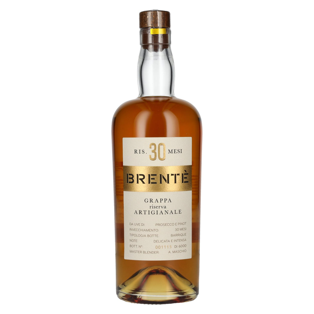 Maschio Beniamino 30 Mesi BRENTÈ Grappa Riserva Artigianale Barrique 42% Vol. 0,7l