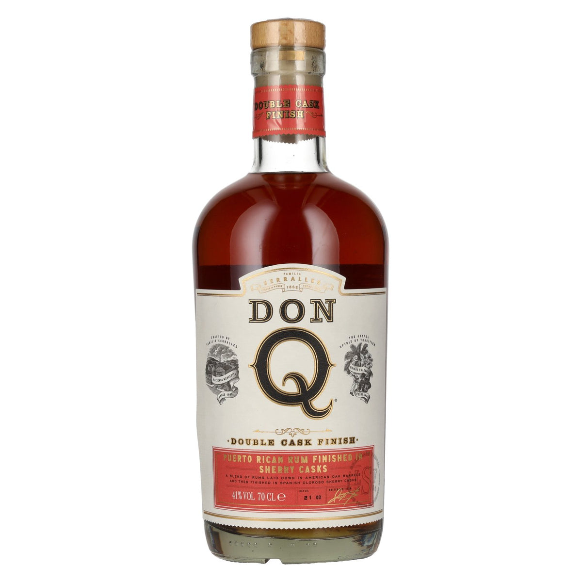 Don Q Rum Double Cask SHERRY CASK FINISH 41 % vol., 0,7 l