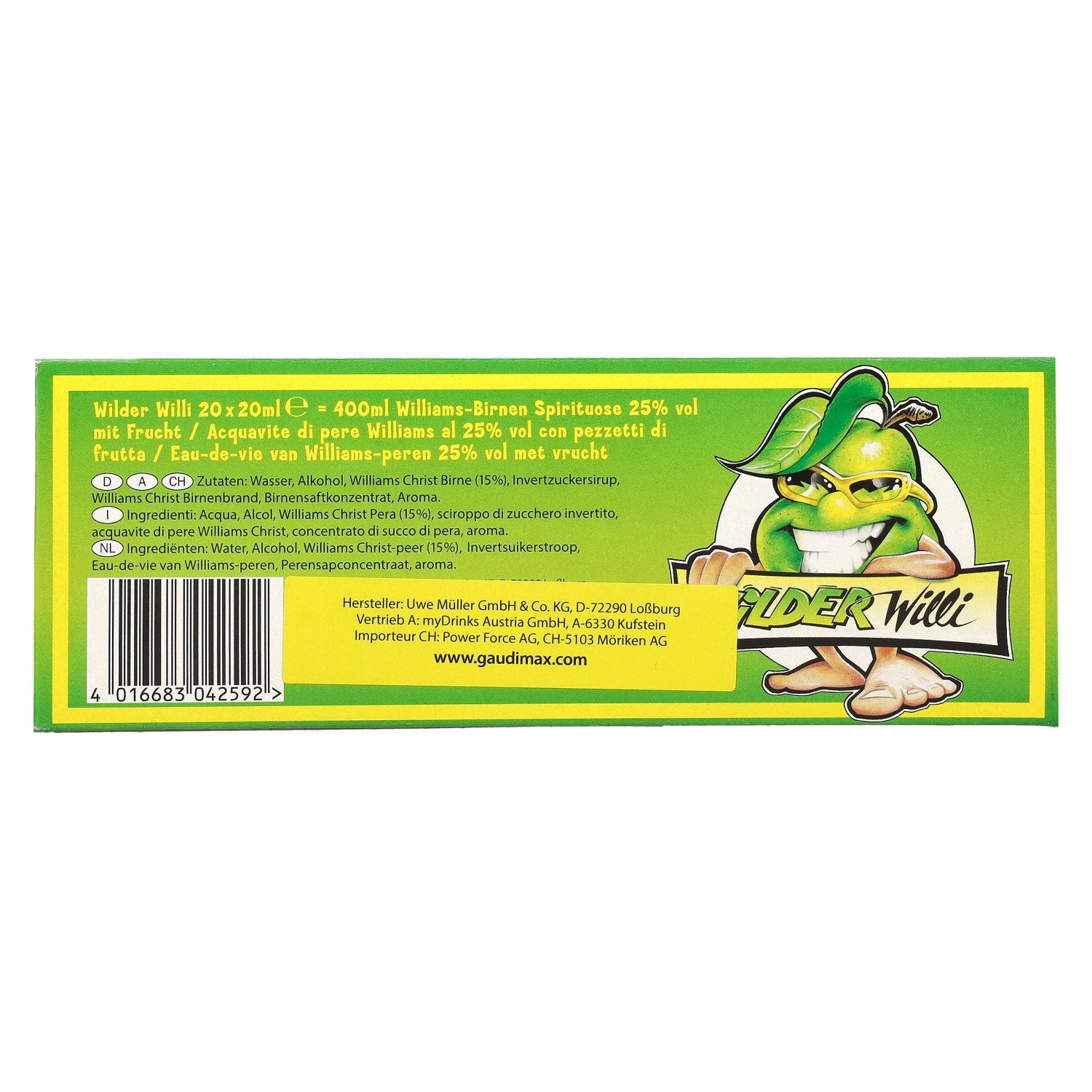 WILDER Willi 25% Vol. 20x0,02l PET