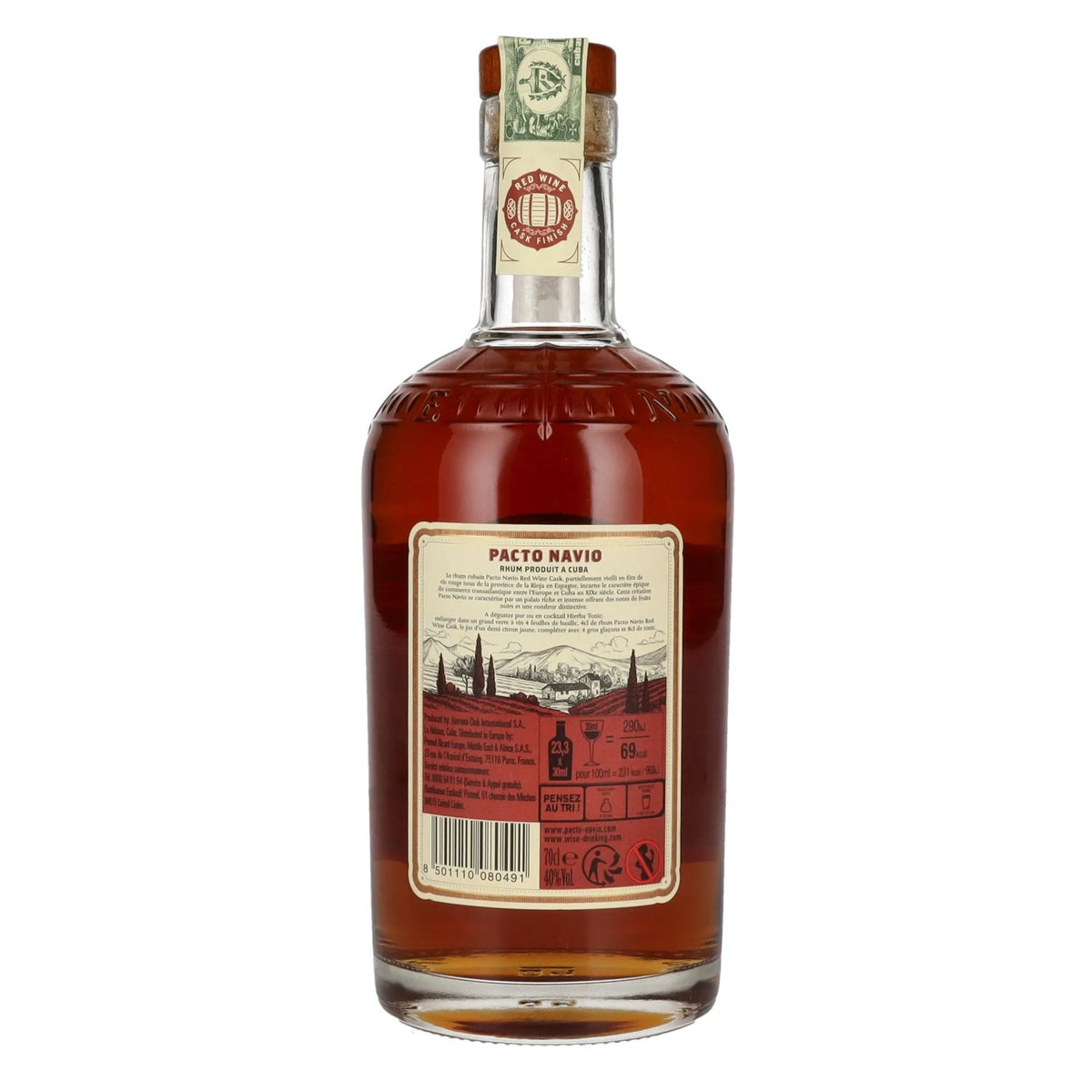 Pacto Navio Single Distillery Cuban Rum – French Oak Red Wine Cask by Havana Club, 40% vol., 0.7 l