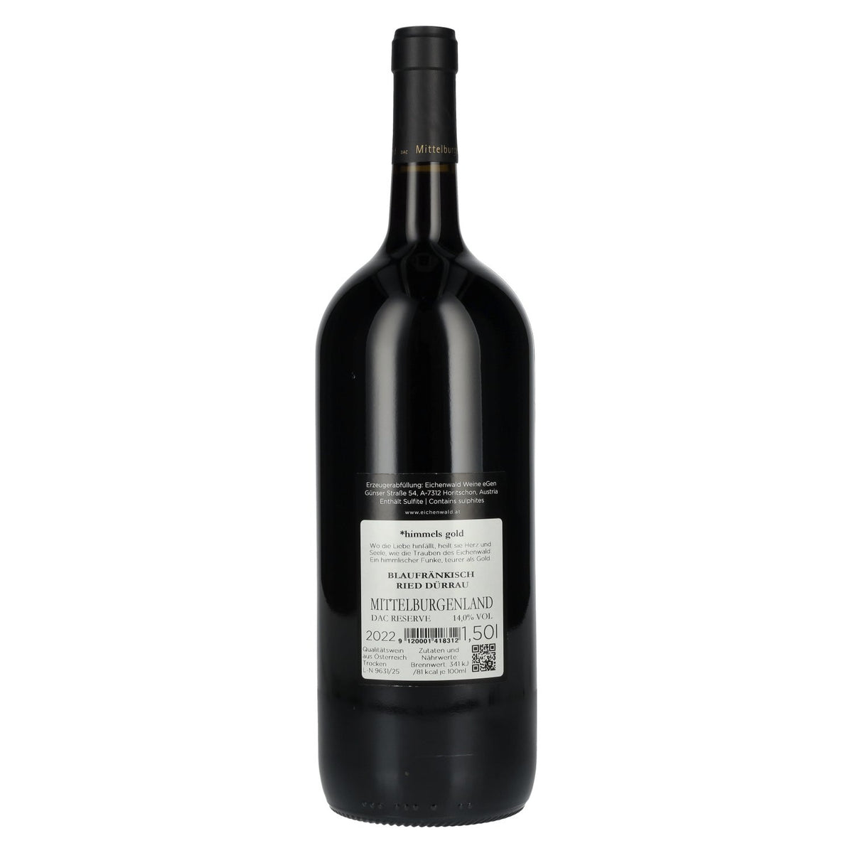 Eichenwald DER GEISTESBLITZ Blaufränkisch Reserve 2022 14% Vol. 1,5l