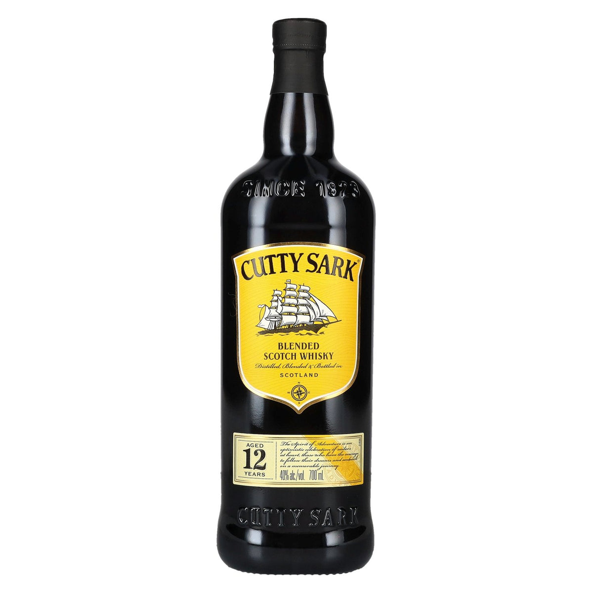 Cutty Sark 12 Years Old Blended Scotch Whisky 40% Vol. 0,7l