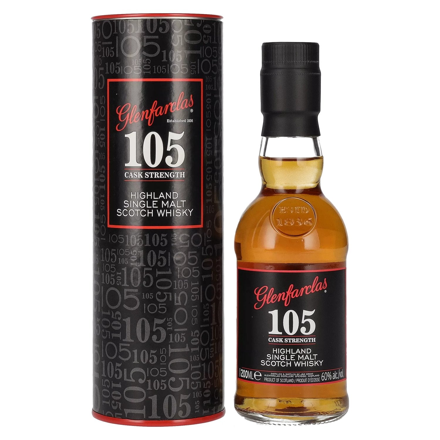 Glenfarclas 105 CASK STRENGTH Highland Single Malt 60% vol. 0,2l en boîte cadeau