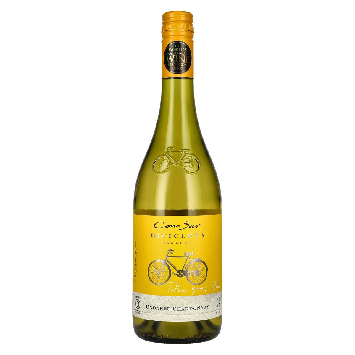 Cono Sur Bicicleta Reserva Unoaked Chardonnay 2025 12,5% Vol. 0,75l