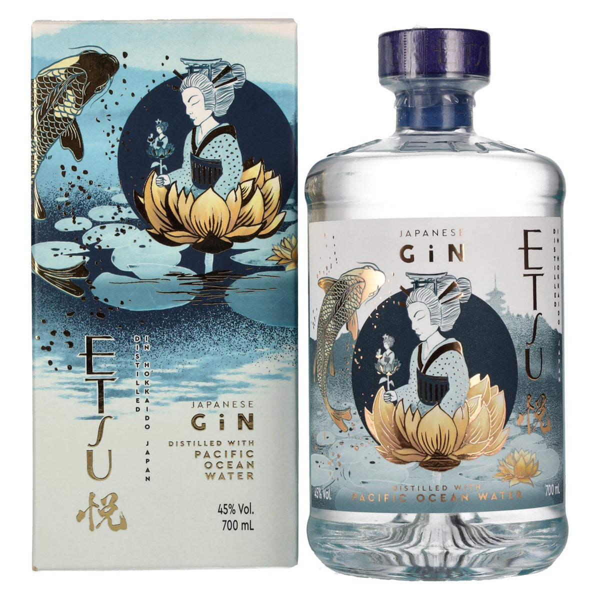 Etsu Japanese Gin PACIFIC OCEAN WATER 45% Vol. 0,7l in Geschenkbox