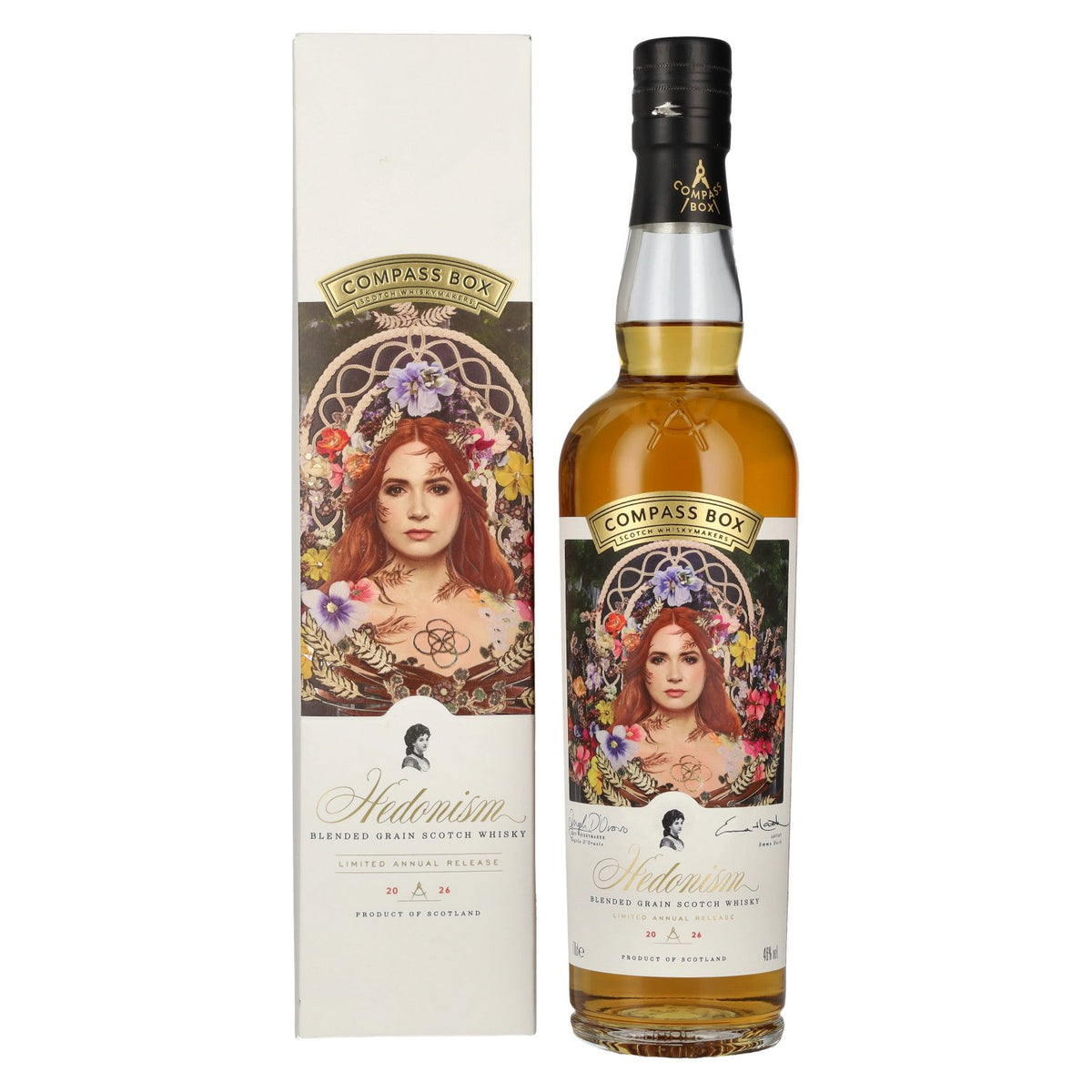 Compass Box HEDONISM Blended Grain Scotch Whisky Limited Annual Release 2026 46% Vol. 0,7l in Geschenkbox