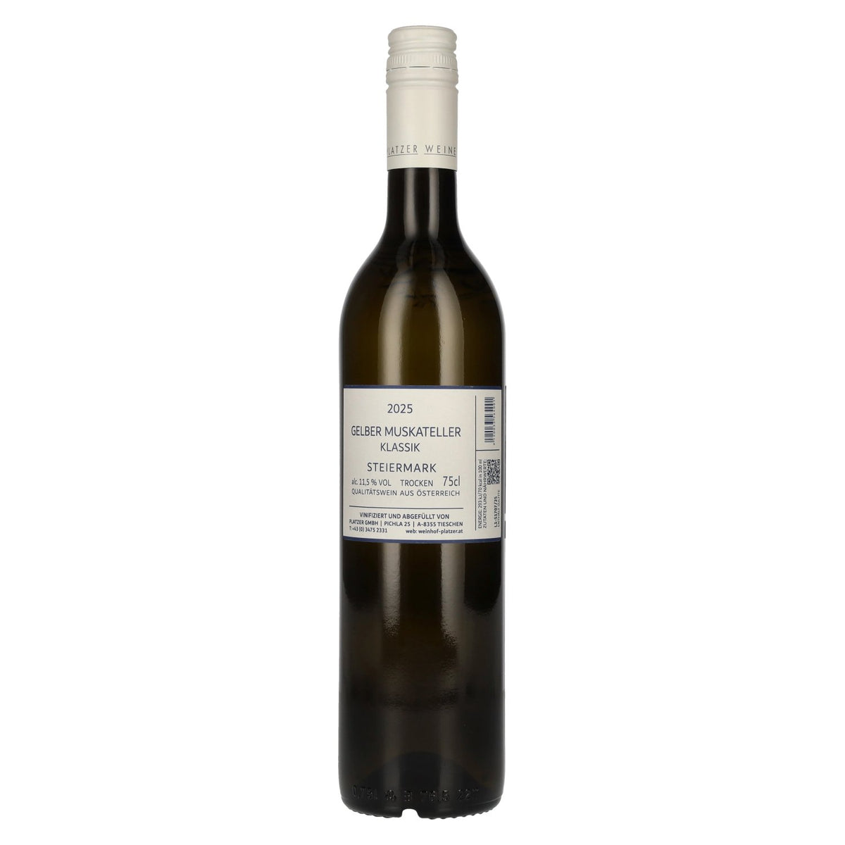 Platzer Gelber Muskateller Klassik Steiermark 2025 11,5% Vol. 0,75l