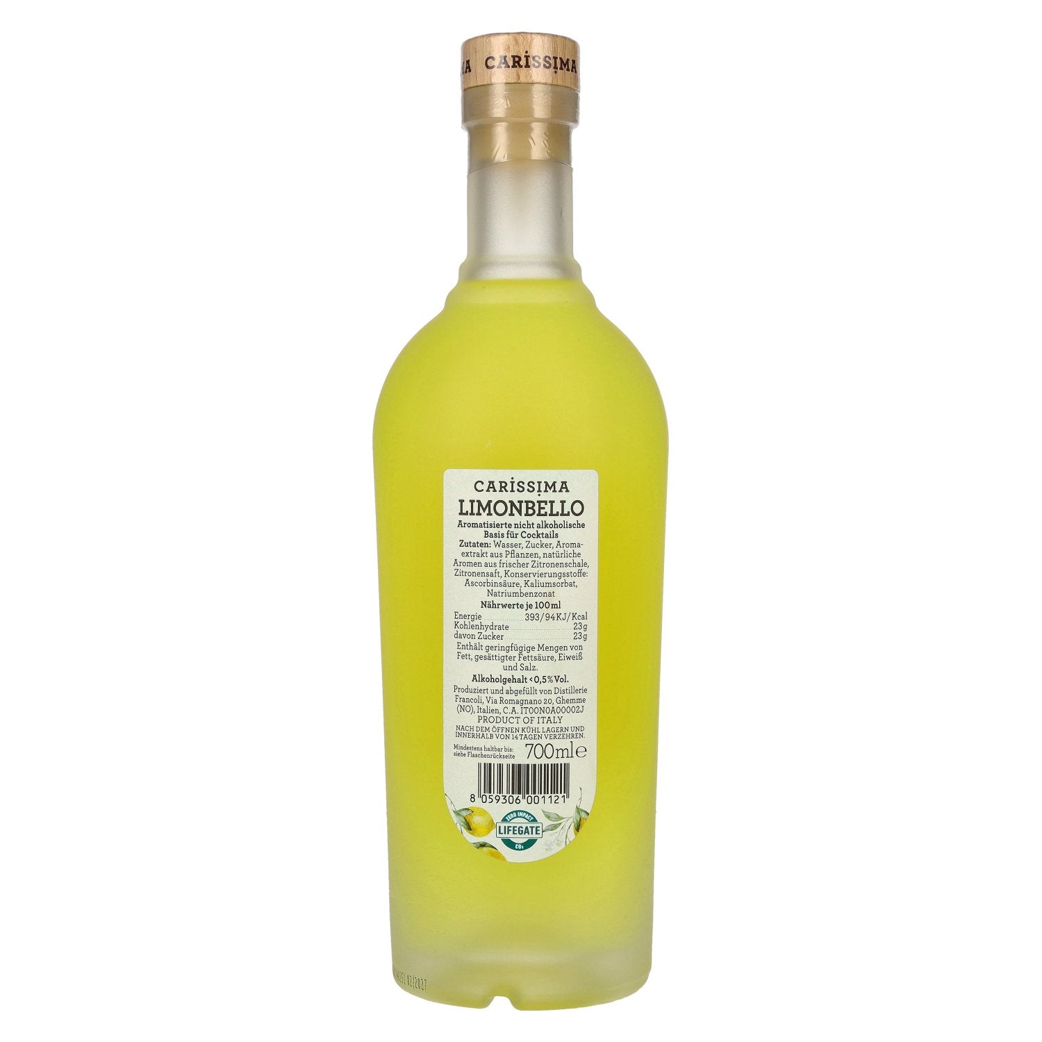 Fratelli Francoli Carissima Limonbello Alkoholfrei 0,7l