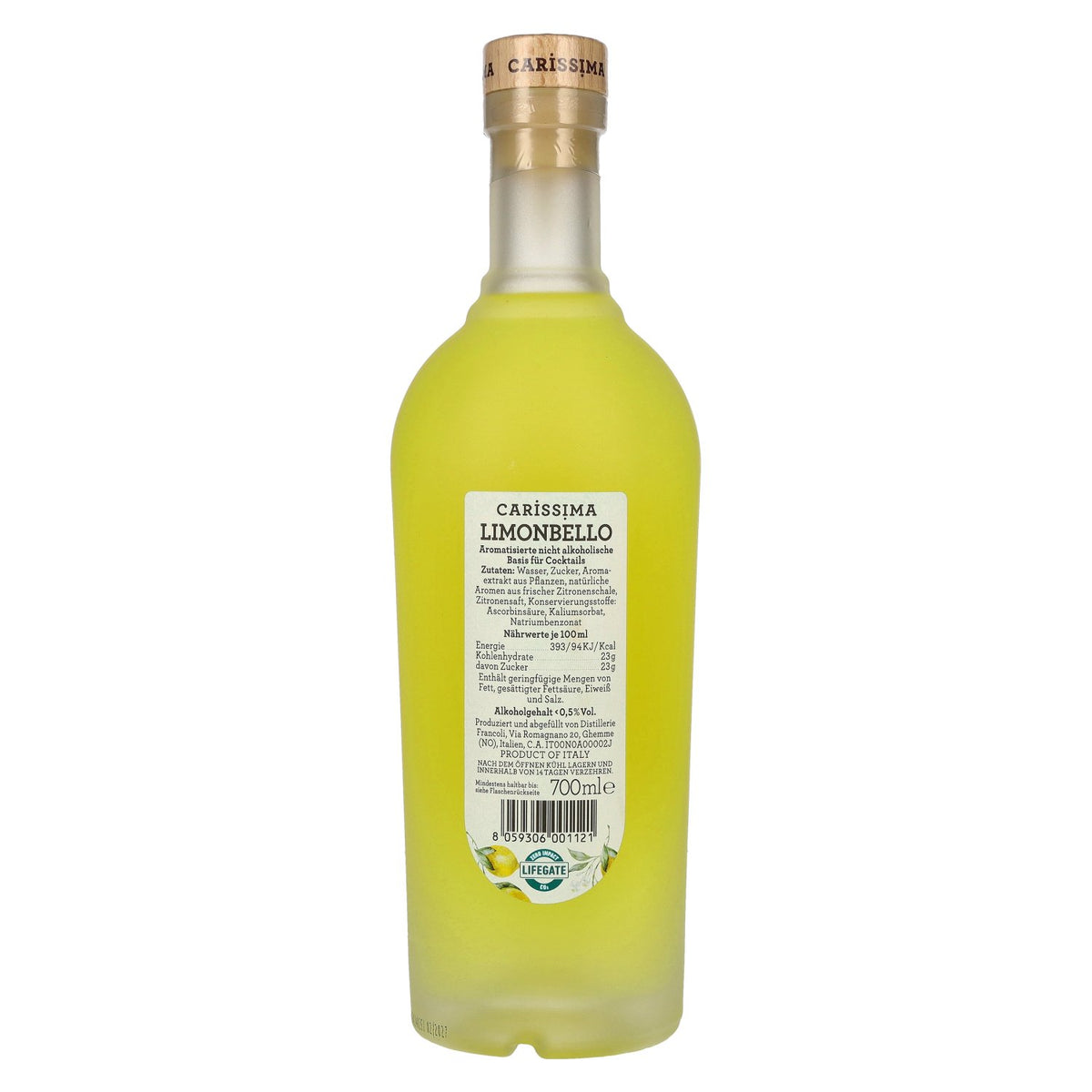Fratelli Francoli Carissima Limonbello Alkoholfrei 0,7l