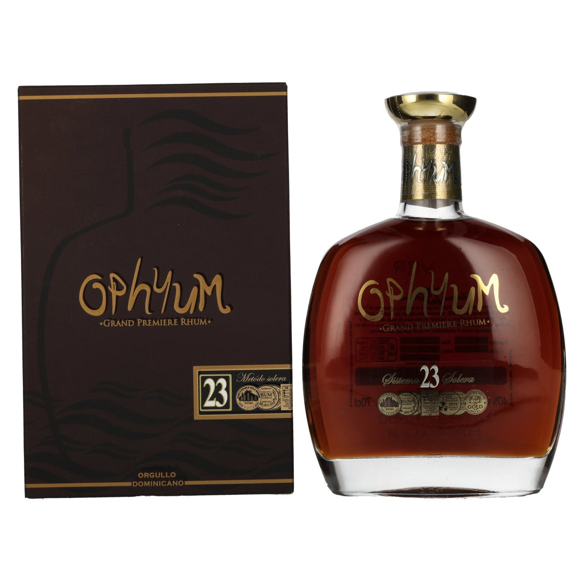 Ophyum 23 Metódo Solera Grand Premiere Rum 40% vol. 0,7 l in geschenkverpakking