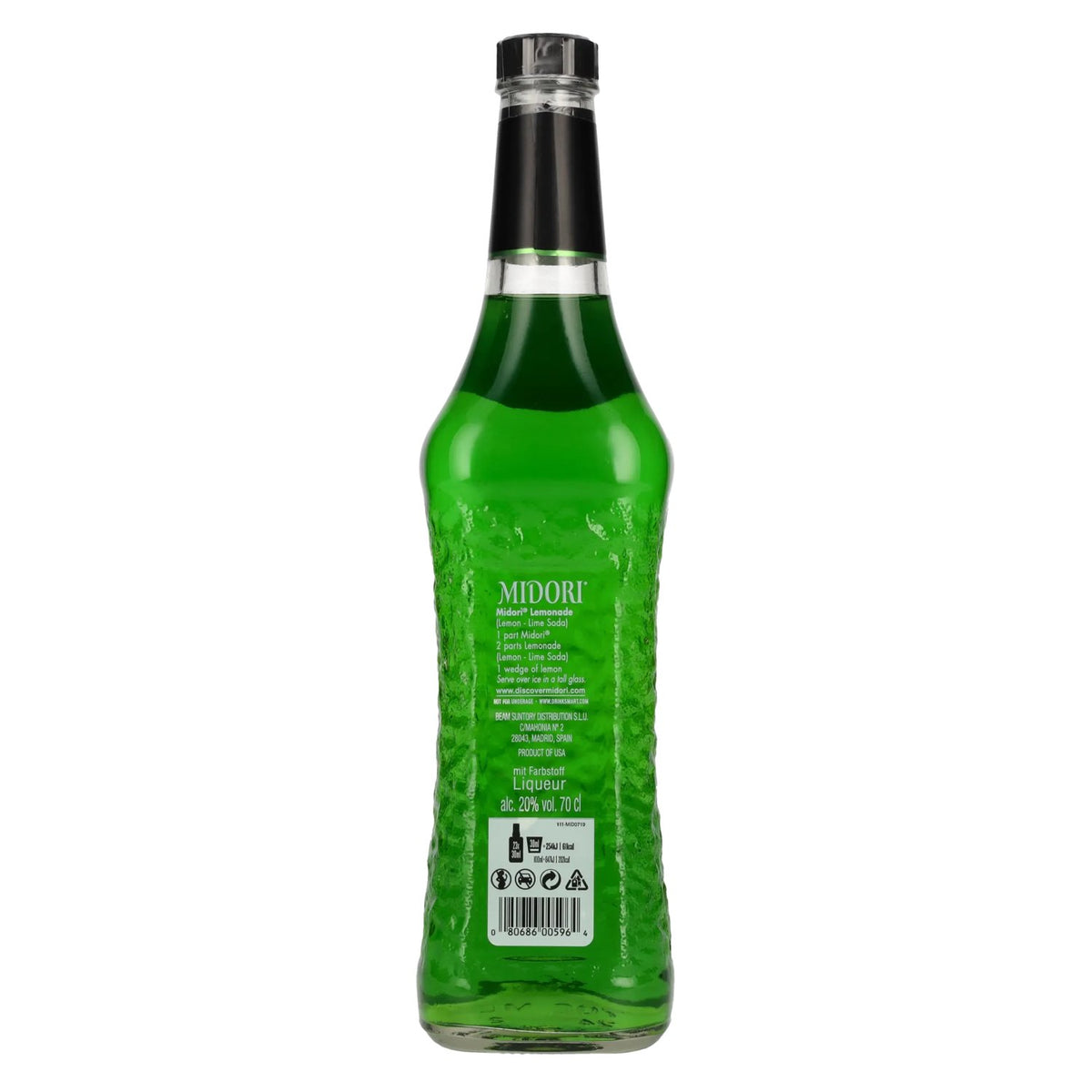 Midori Melon Liqueur 20% ABV 0.7l