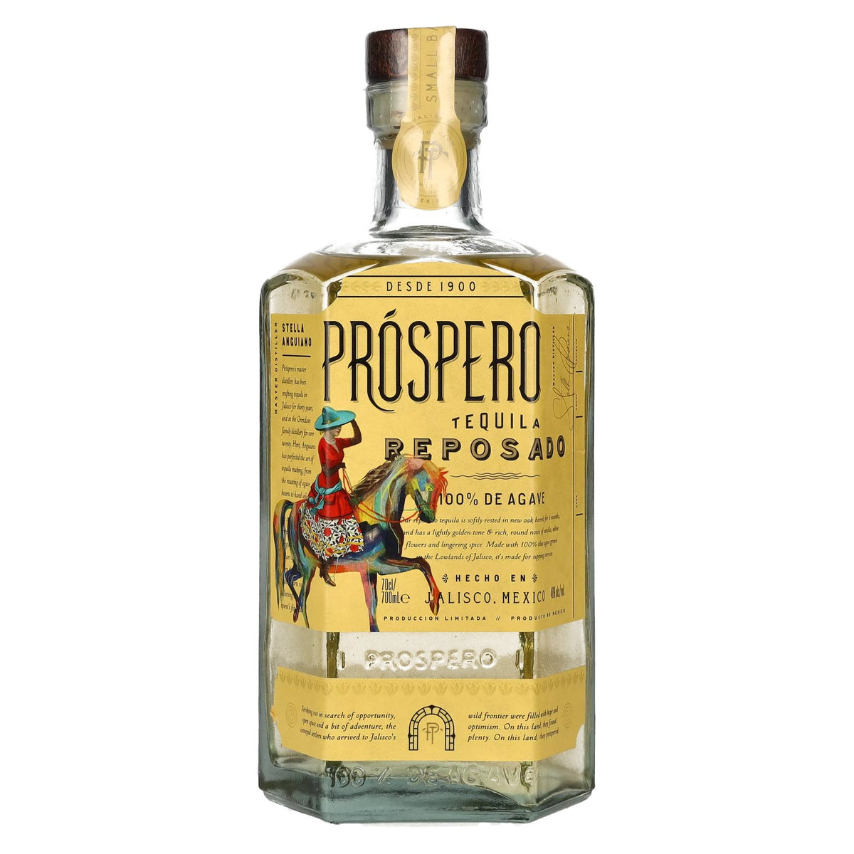 Próspero Tequila Reposado 100% agave van Rita Ora 40% vol. 0,7 l