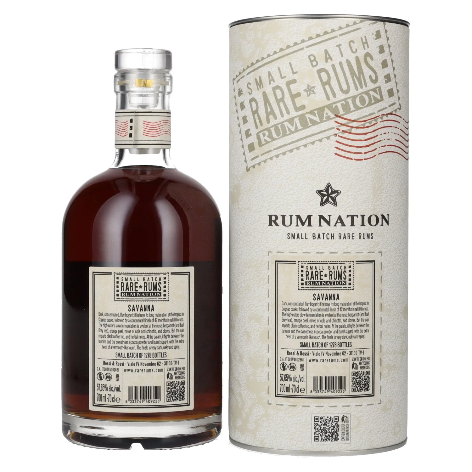Rum Nation Rare Rums SAVANNA 2006/2022 57,7% vol. 0,7l en boîte cadeau