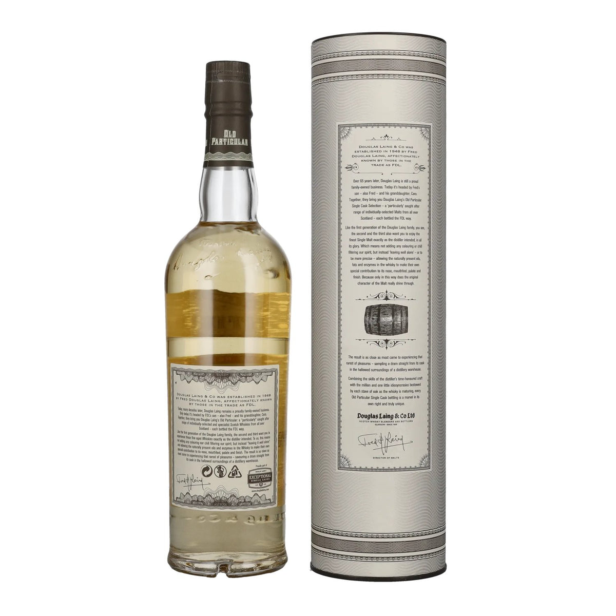 Douglas Laing OLD PARTICULAR Mortlach 10 ans d'âge, single cask malt, 2009, 48,4 % vol., 0,7 l, dans un coffret cadeau