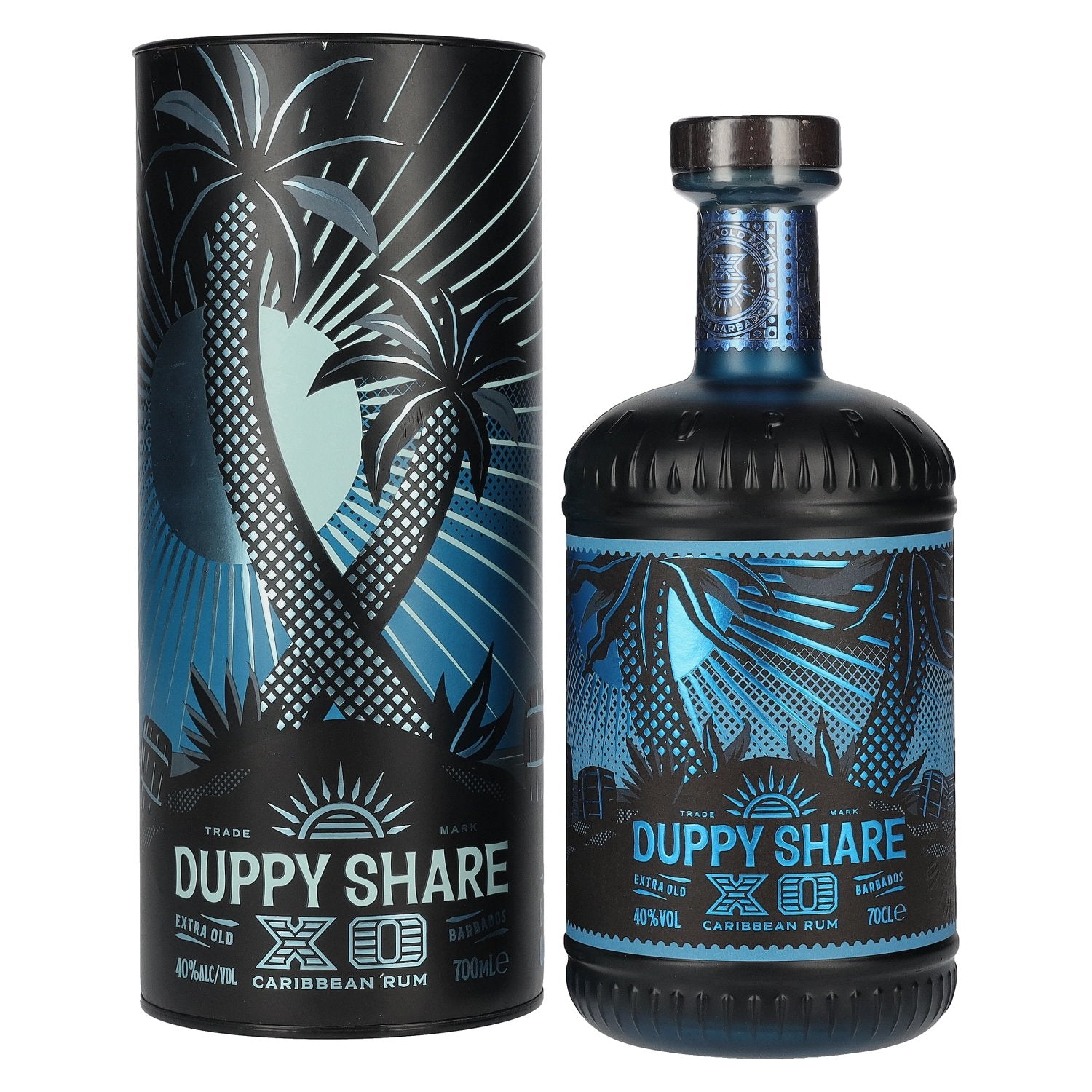 Duppy Share XO Caribbean Rum 40% Vol. 0,7l en boîte cadeau