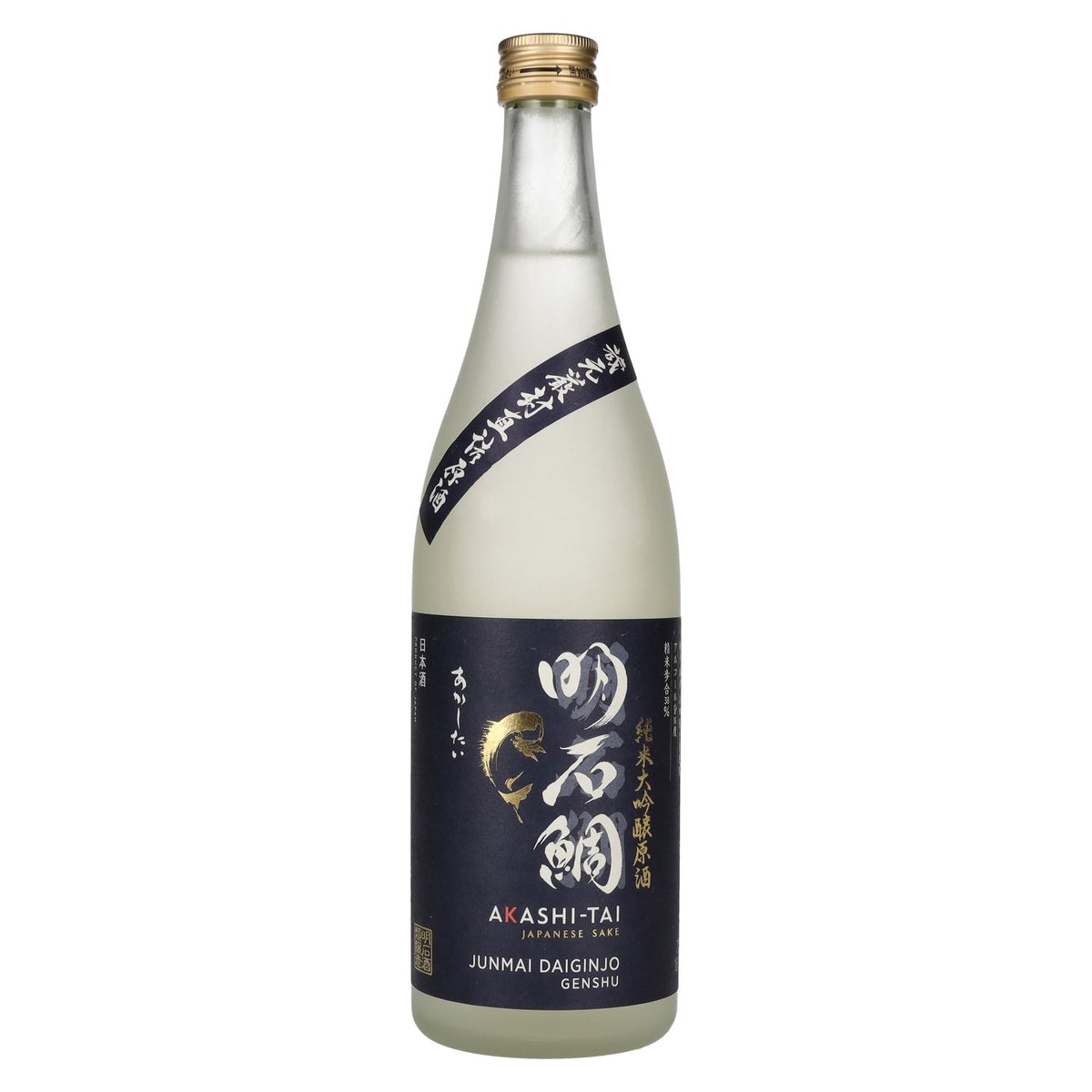 Akashi Sake JUNMAI DAIGINJO Genshu Japanse sake 16% Vol. 0,72l