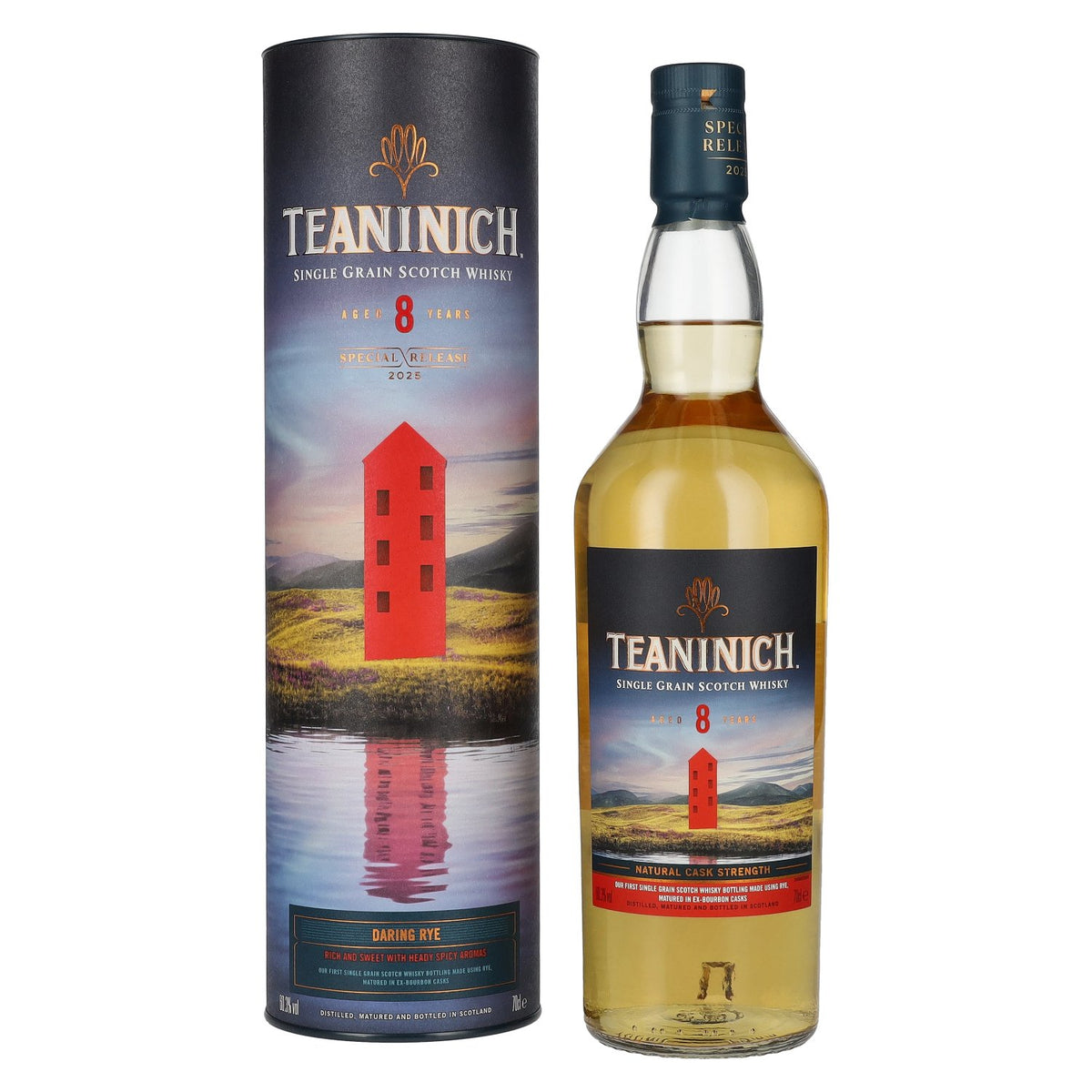Teaninich 8 Years Old DARING RYE Single Grain Special Release 60.3% vol. 0.7 l in a gift box
