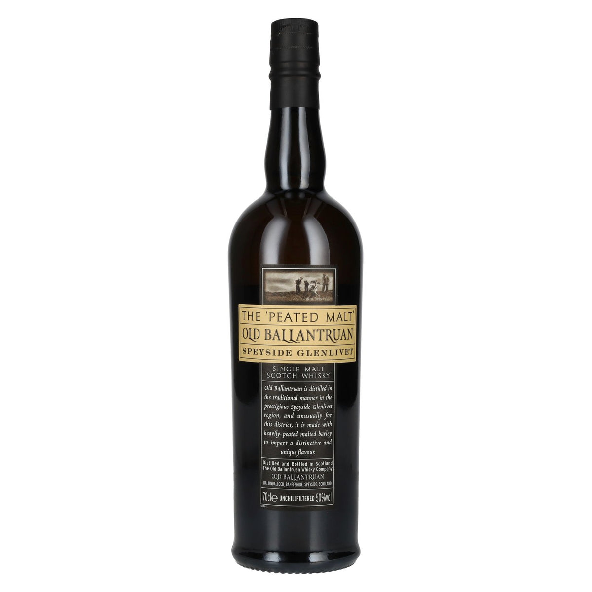 Old Ballantruan the PEATED MALT Unchillfiltered 50% vol. 0.7 l