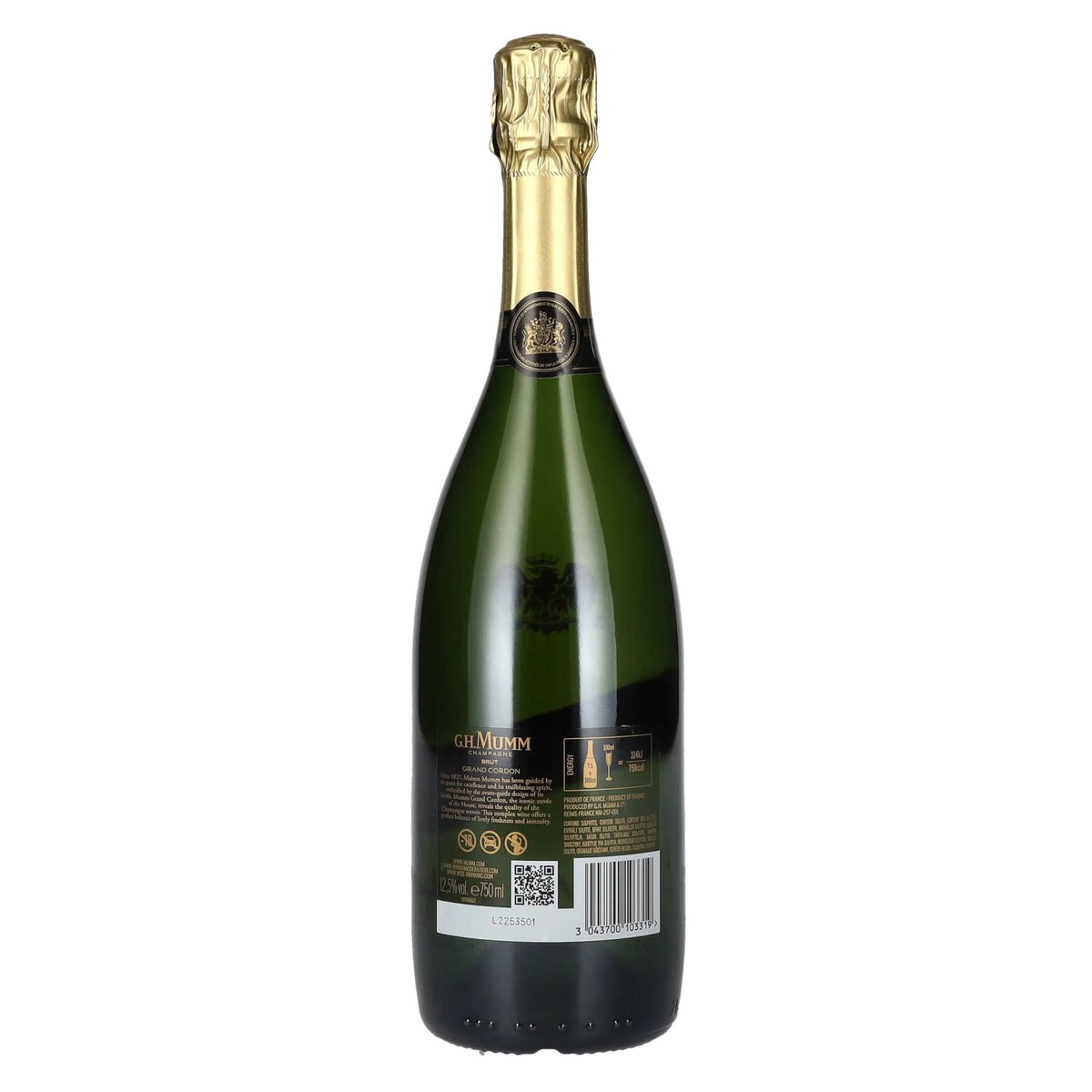 G.H. Mumm Champagne GRAND CORDON Brut 12,5% vol. 0,75 l