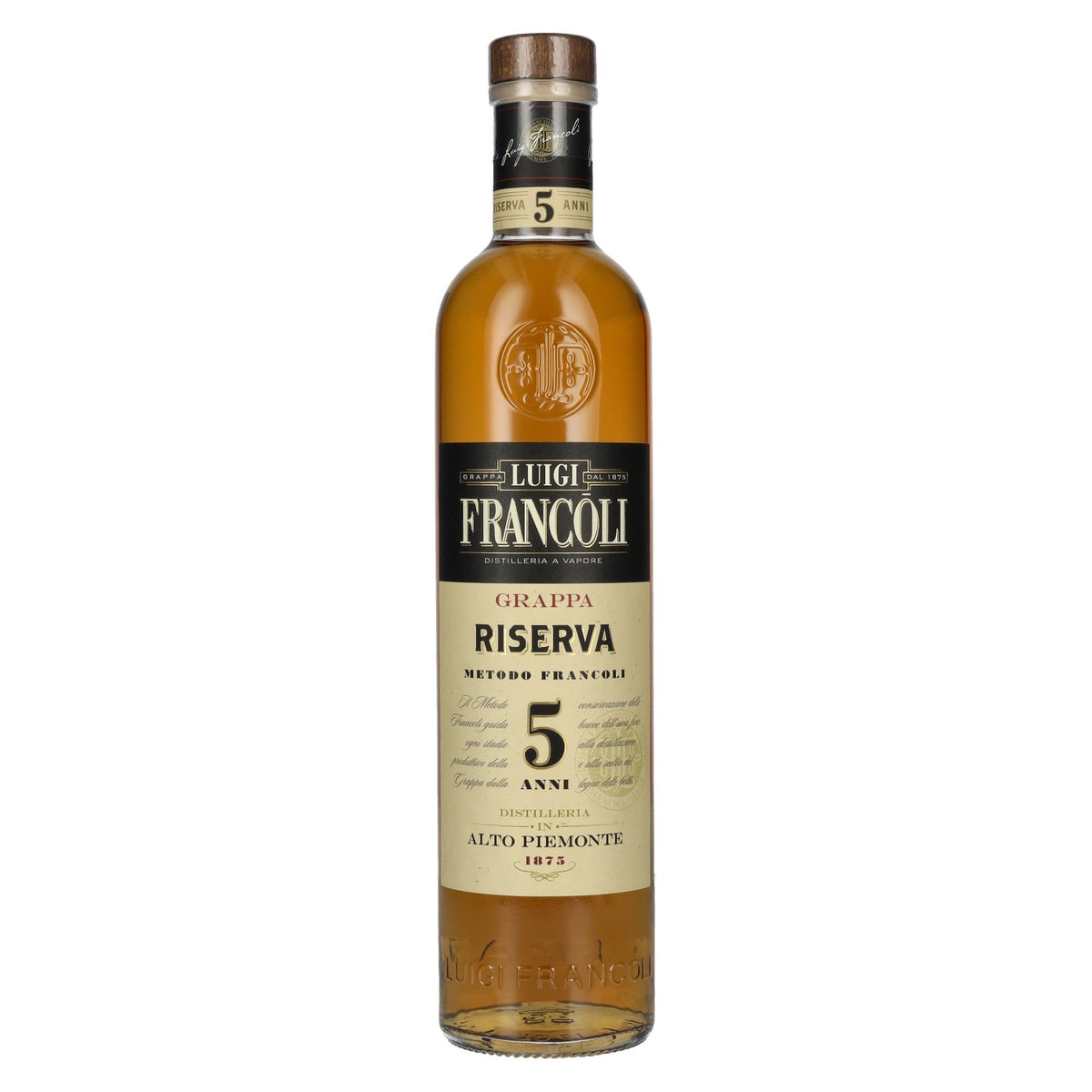 Luigi Francoli Grappa del Piemonte Riserva 5 Anni 41,5% Vol. 0,7l