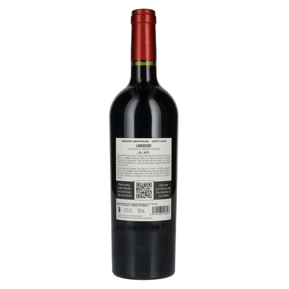 Gérard Bertrand Héritage An 462 Languedoc 2021 14,5% Vol. 0,75l