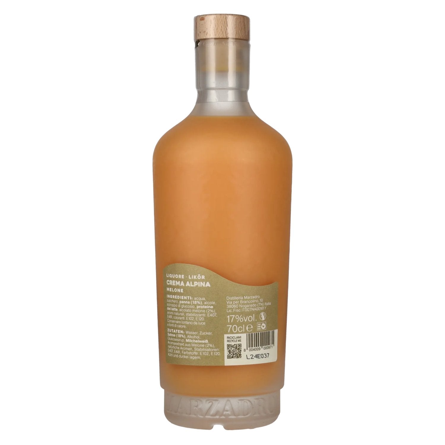 Marzadro Crema Alpina Melon 17% Vol. 0,7l
