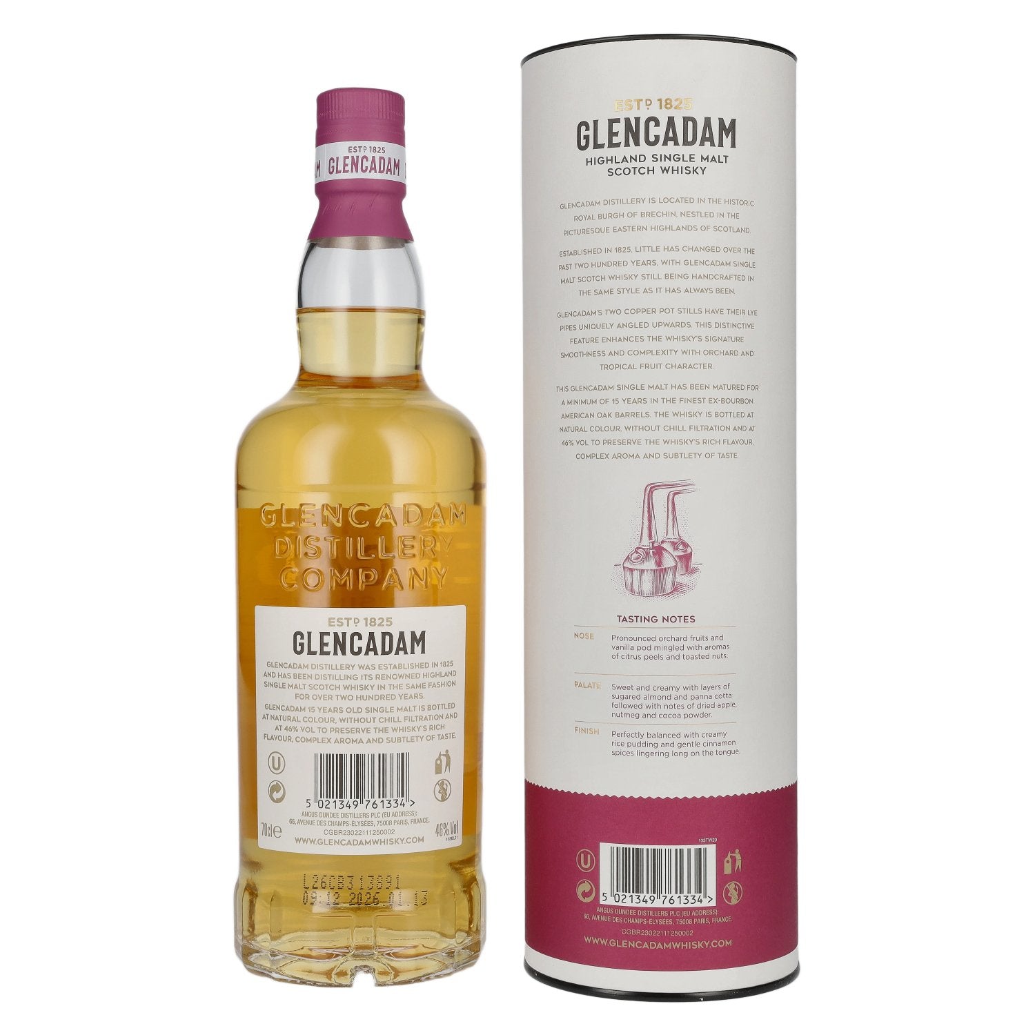 Glencadam 15 Years Old Highland Single Malt Scotch Whisky 46% Vol. 0,7l in Geschenkbox