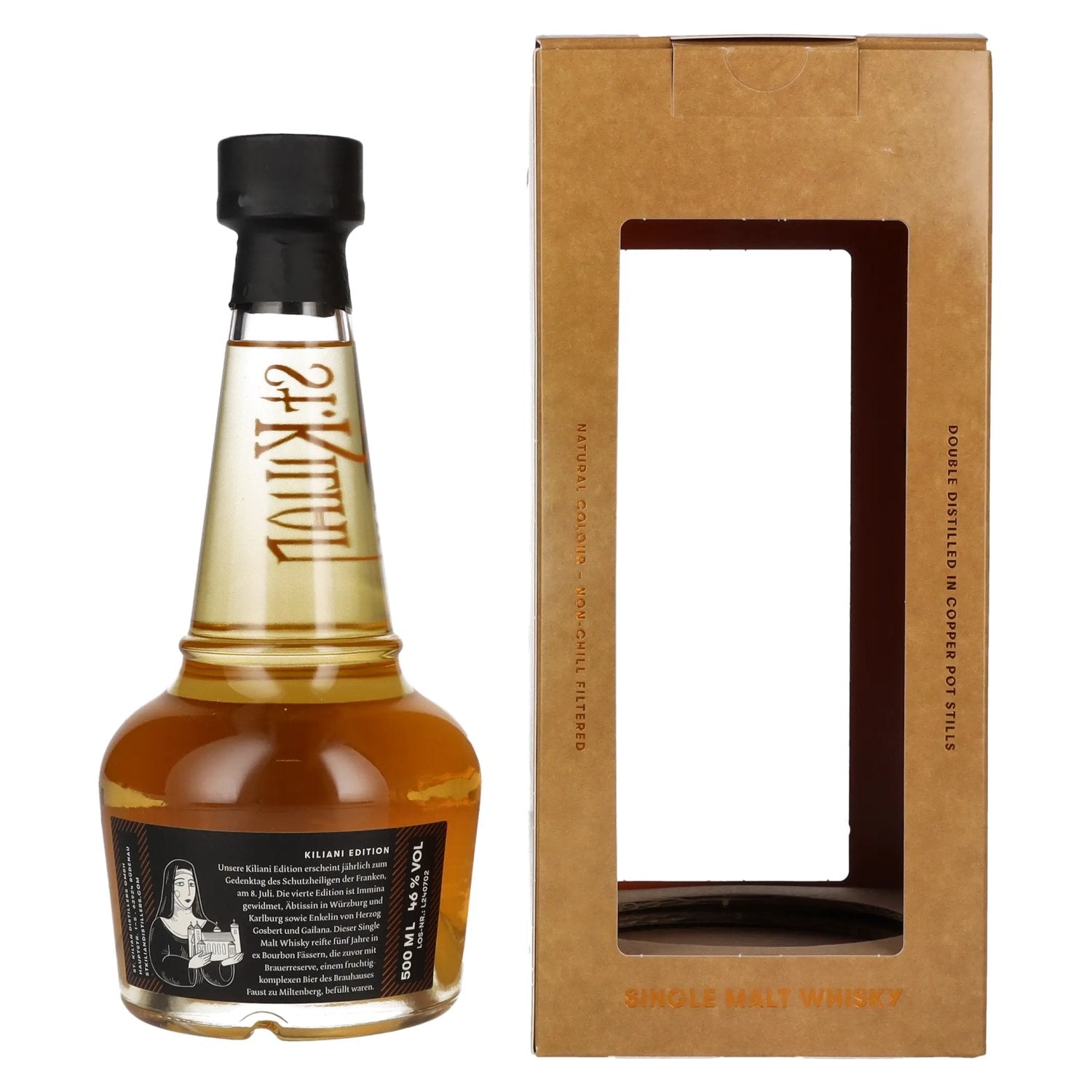 St. Kilian Kiliani Edition IMMINA Single Malt Whisky 46% Vol. 0,5l en boîte cadeau