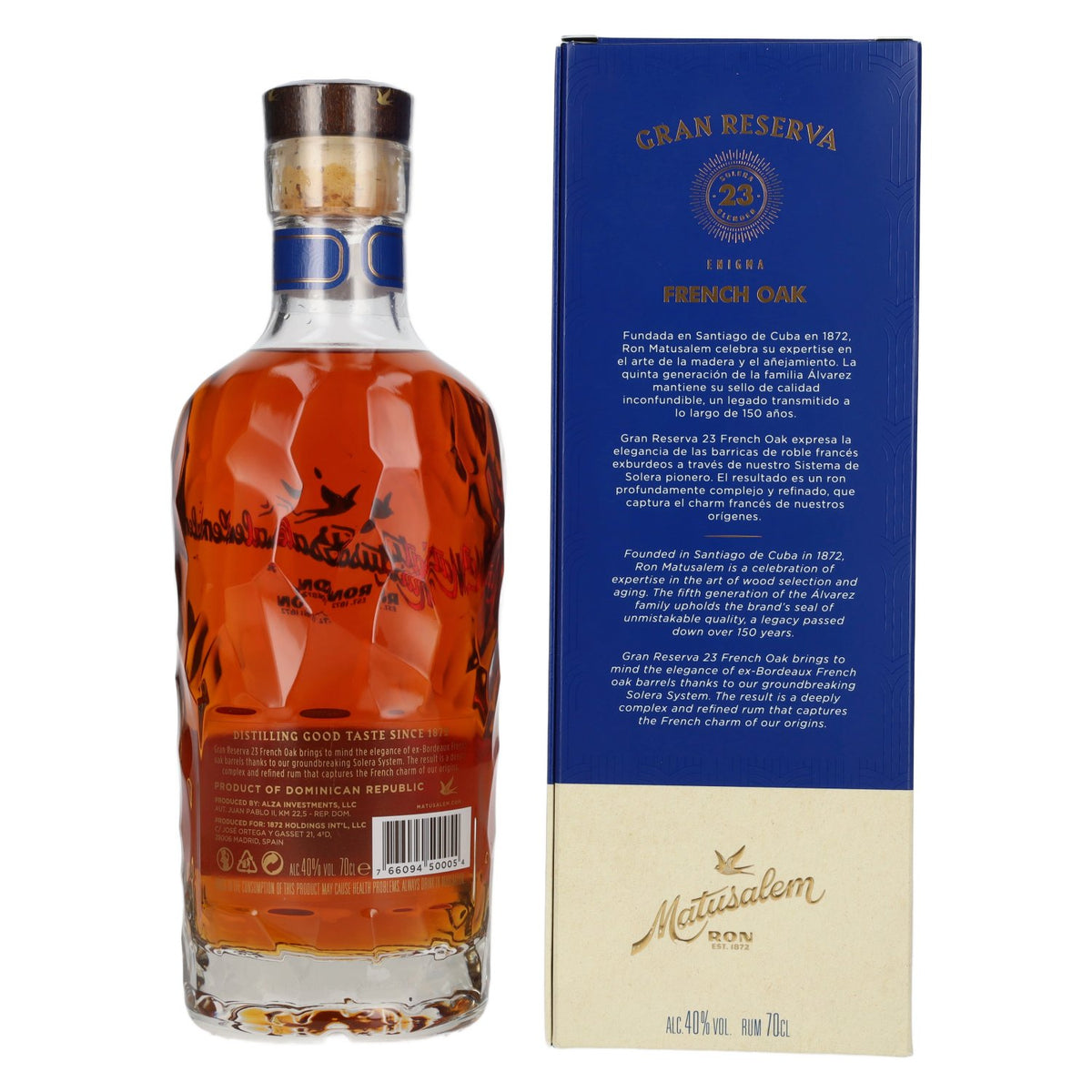 Ron Matusalem 23 Solera Gran Reserva French Oak Rum 40% vol. 0.7l in a gift box