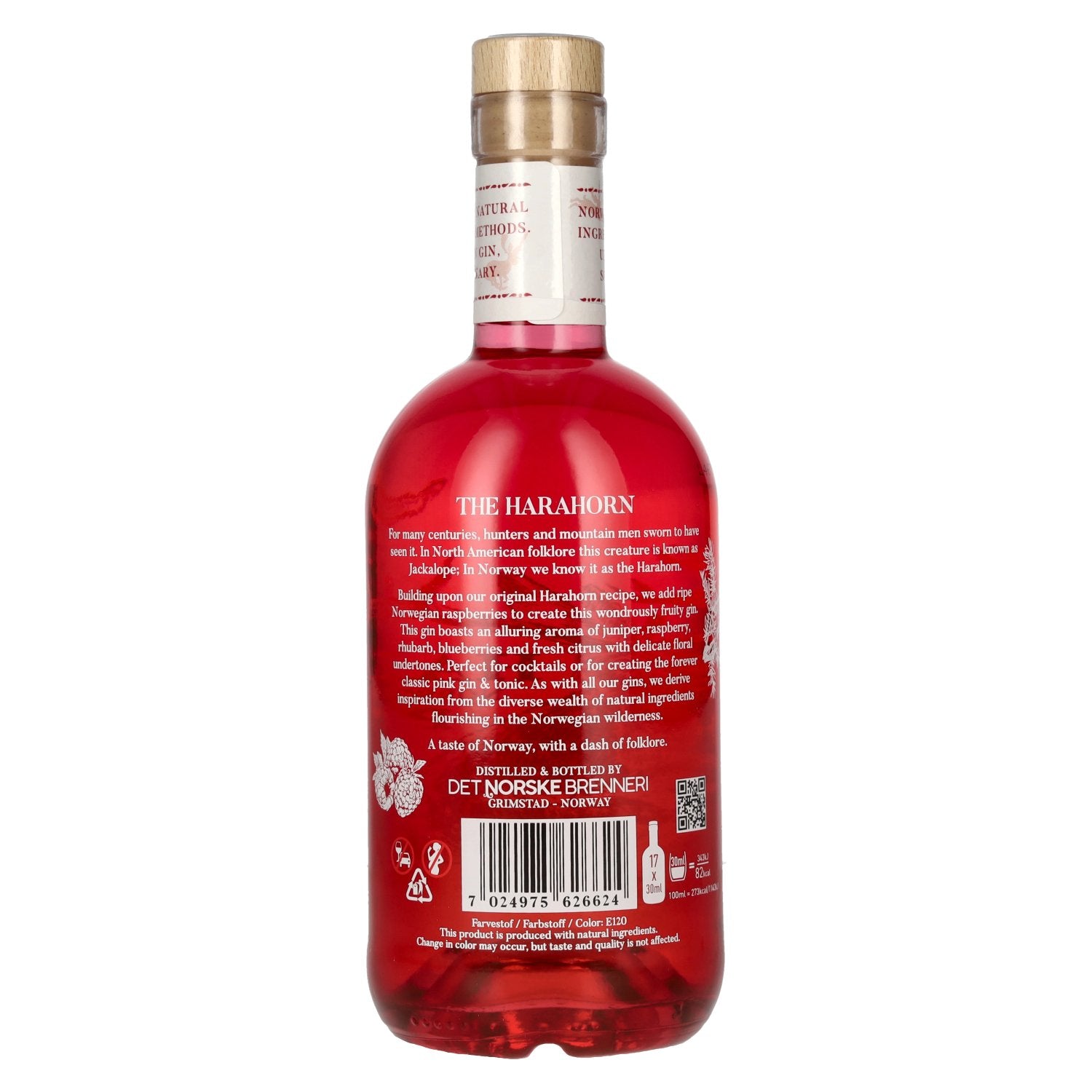 Harahorn Norwegian Small Batch Pink Gin 40% Vol. 0,5l