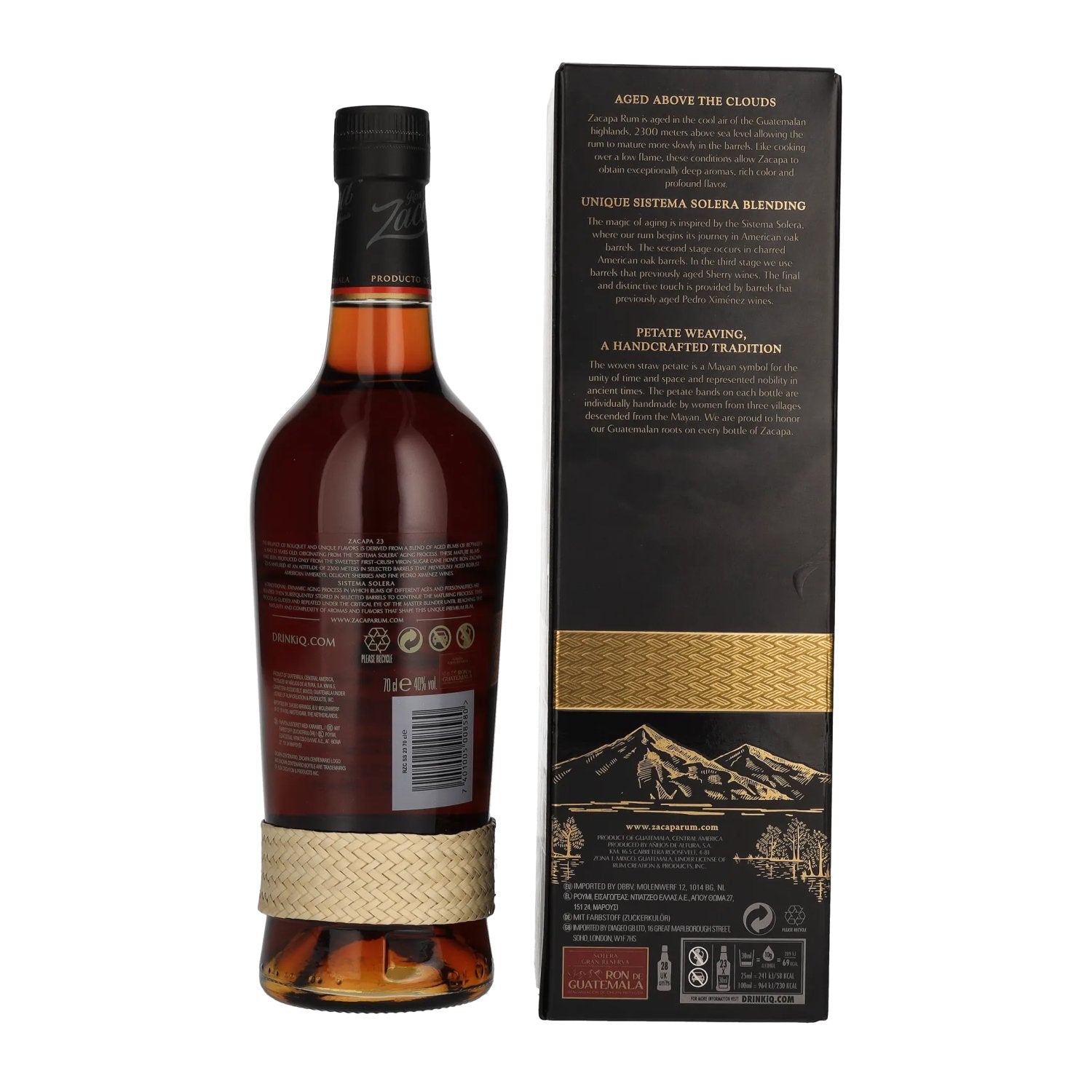 Ron Zacapa Centenario 23 SISTEMA SOLERA Gran Reserva 40% Vol. 0,7l in Geschenkbox