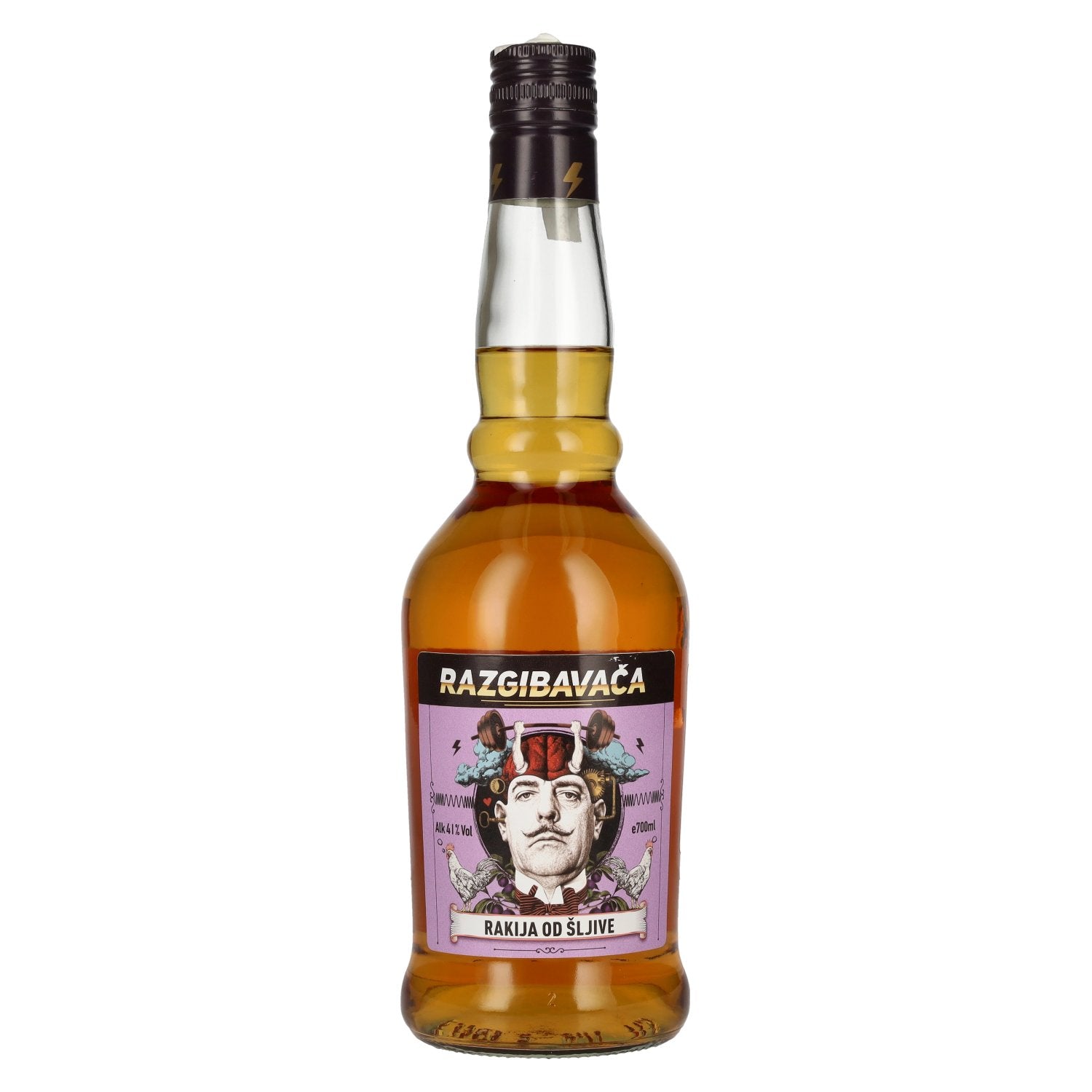 Razgibavača Rakija Od Šljive plum brandy 41% vol. 0.7l