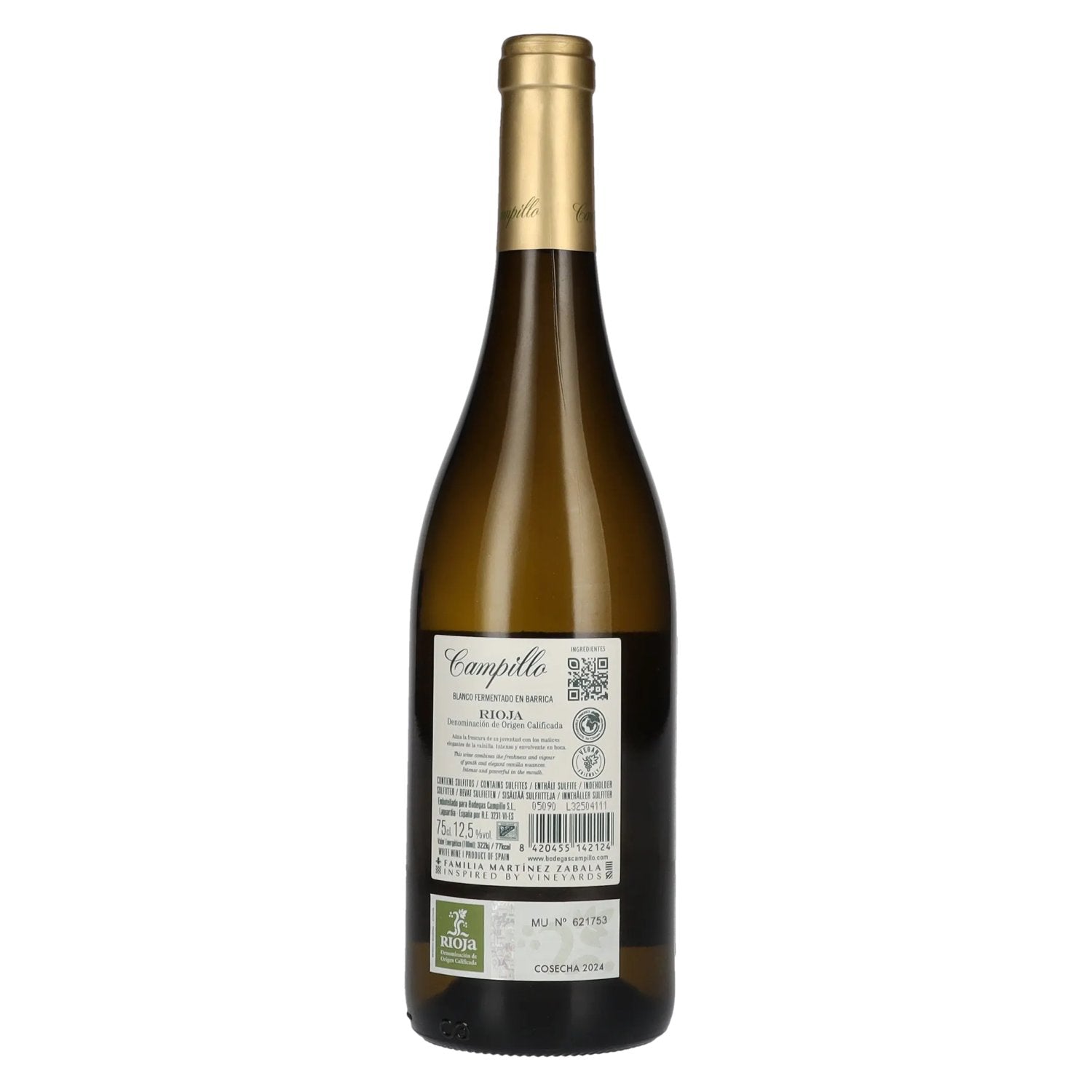 Campillo Blanco Fermentado En Barrica Rioja DOC 2024 12,5% Vol. 0,75l