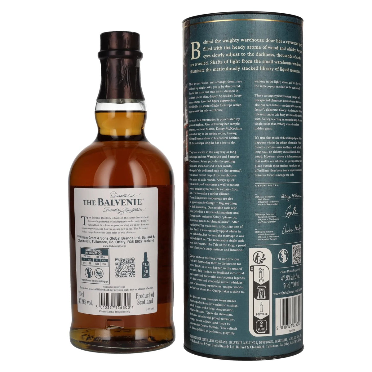Balvenie 18 Years Old A Collection of Curious Casks FRENCH PINEAU CASK FINISH 47,9% vol. 0,7 l in geschenkverpakking