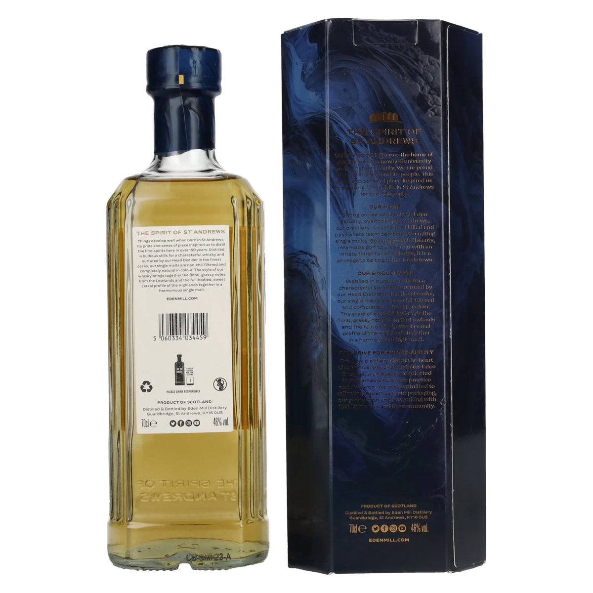 Eden Mill BOURBON CASK Single Malt Whisky 46% ABV 0.7l in a gift box