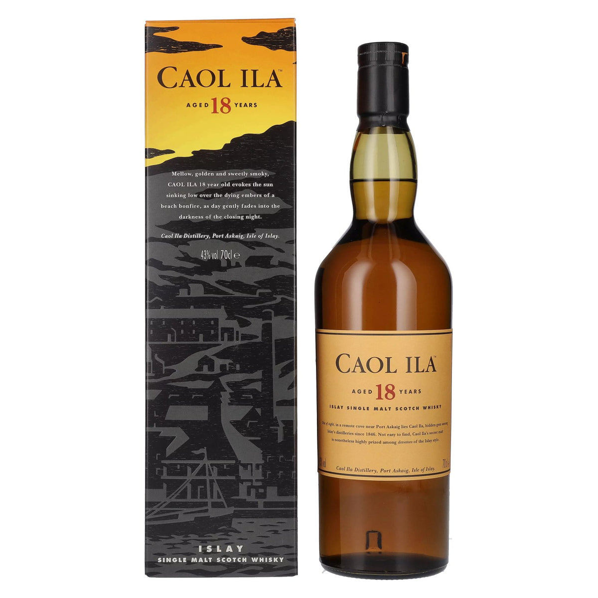 Caol Ila 18 Years Old Islay Single Malt 43% Vol. 0,7l in Geschenkbox