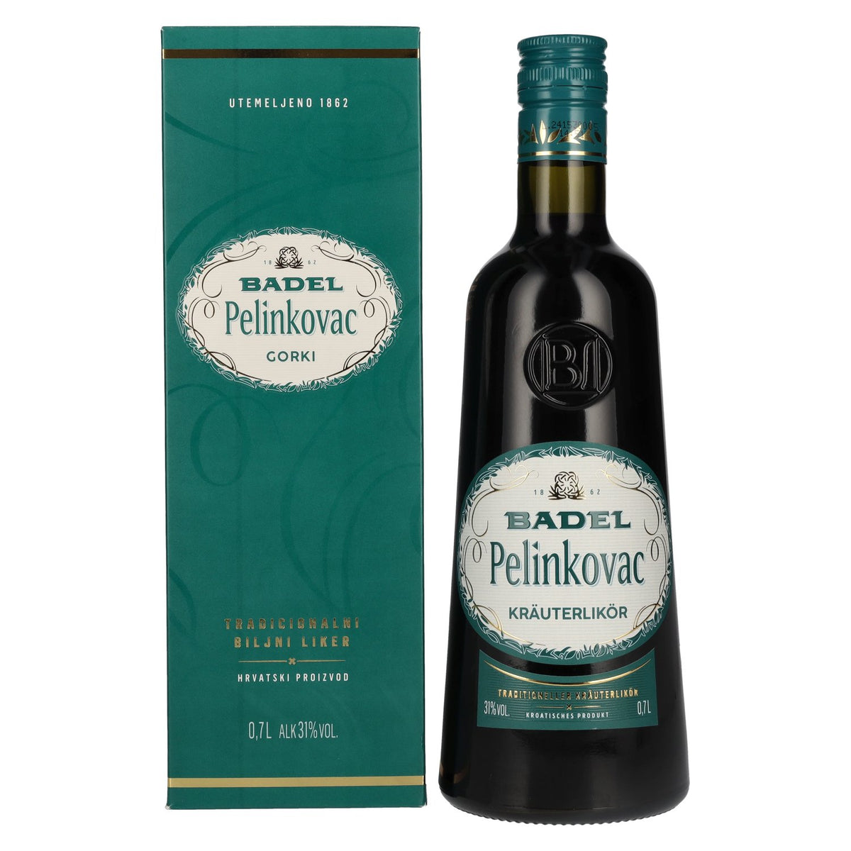 Badel Pelinkovac GORKI 31% Vol. 0,7l in geschenkverpakking