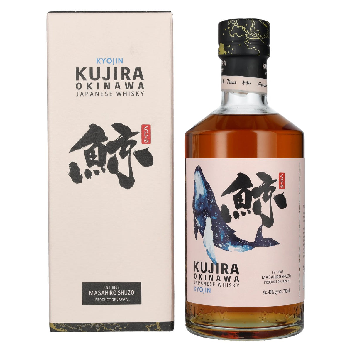 Kyojin Kujira Okinawa Masahiro SHUZO Japanese Whisky 40% ABV 0.7l in a gift box